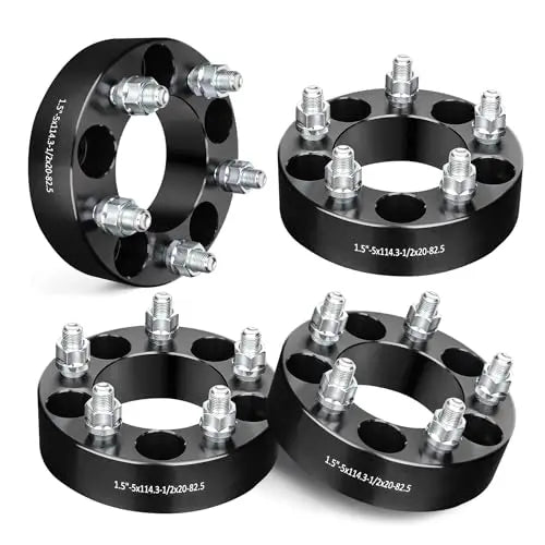 EVIL ENERGY 1.5 Inch Hubcentric Wheel Spacers 5x4.5 Bolt Pattern for Ford Mustang 1964-1968 & 1994-2014 Models - Perfect for Enhanced Stance and Performance Driving