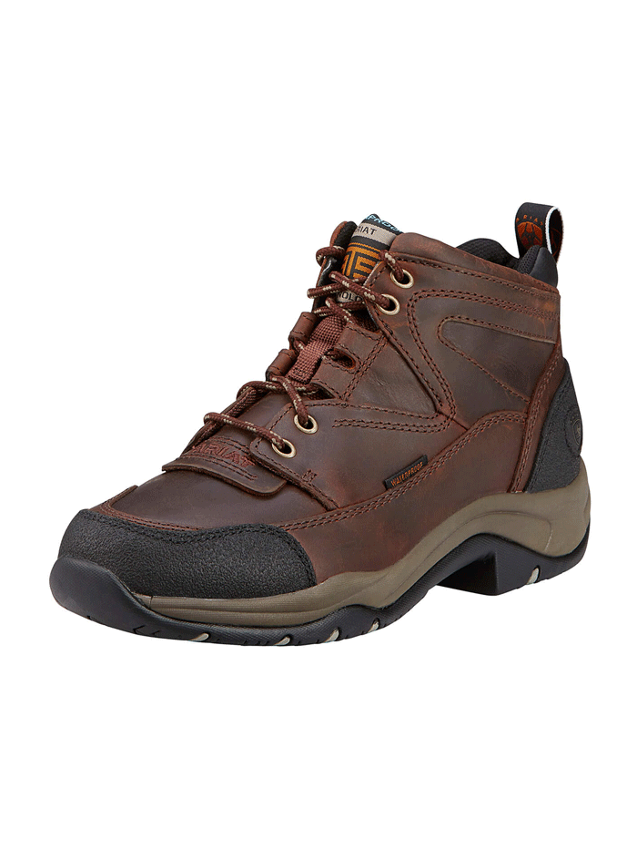 Ariat Women's Terrain Waterproof Hiking Work Boots - Copper Brown | Outdoor Hiking, Camping & Work Boots for Women