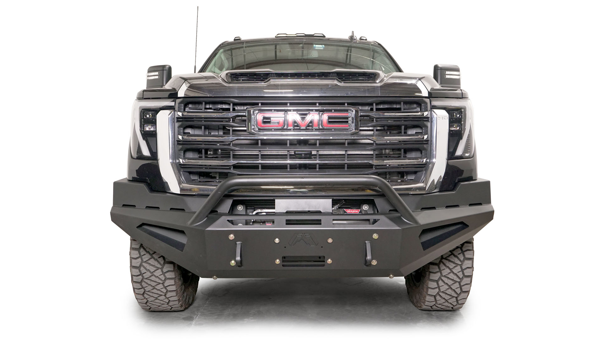 24+ GMC 2500/3500 Heavy Duty Red Steel Front Bumper - Off-Road Protection & Truck Enhancement for Pickup Trucks