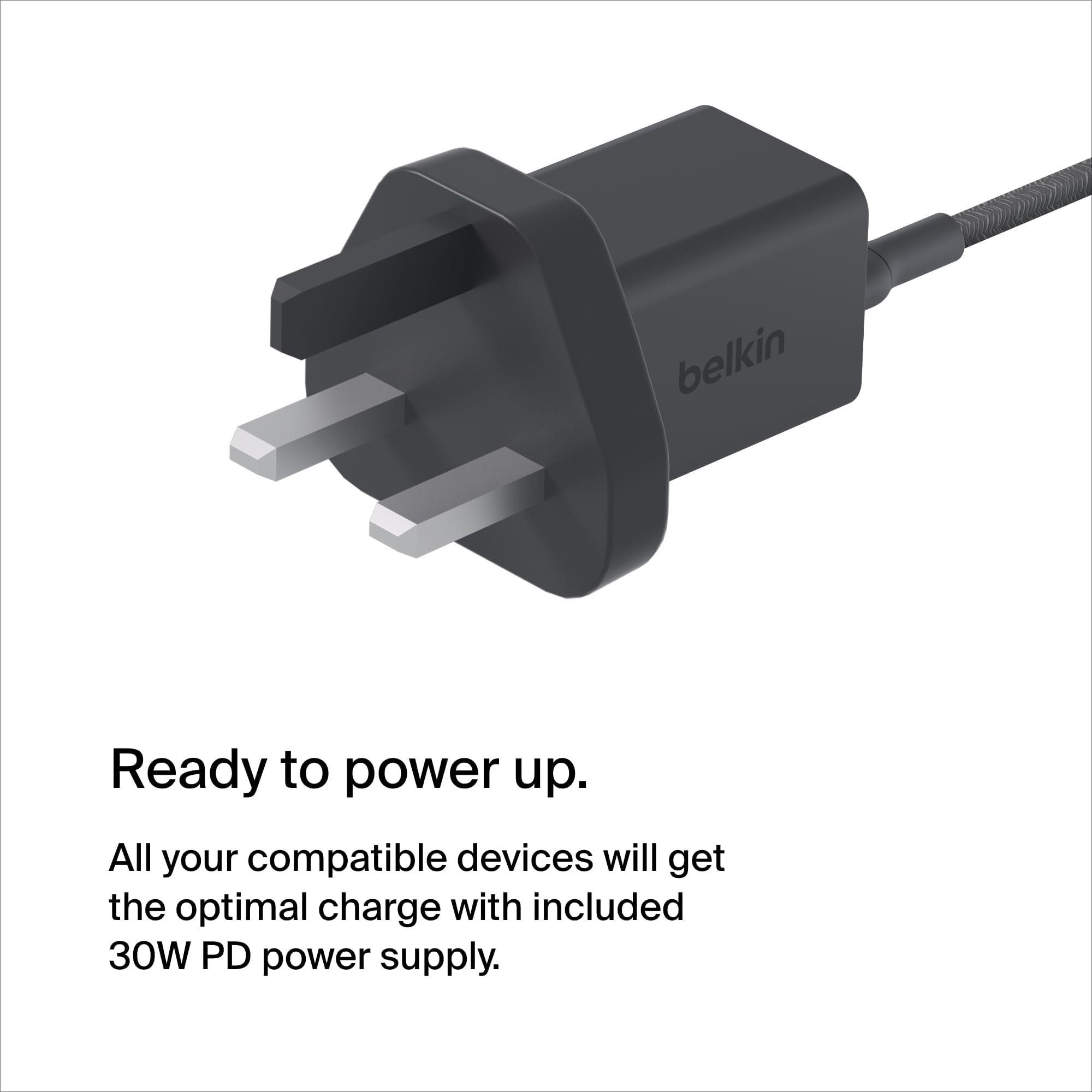 Belkin BoostCharge Pro 2-in-1 Wireless Charging Dock with MagSafe | 15W Fast Charger for iPhone 16/15/14/13/12 Series | Compatible with AirPods & MagSafe Devices | Perfect for Home, Office & Travel Charging
