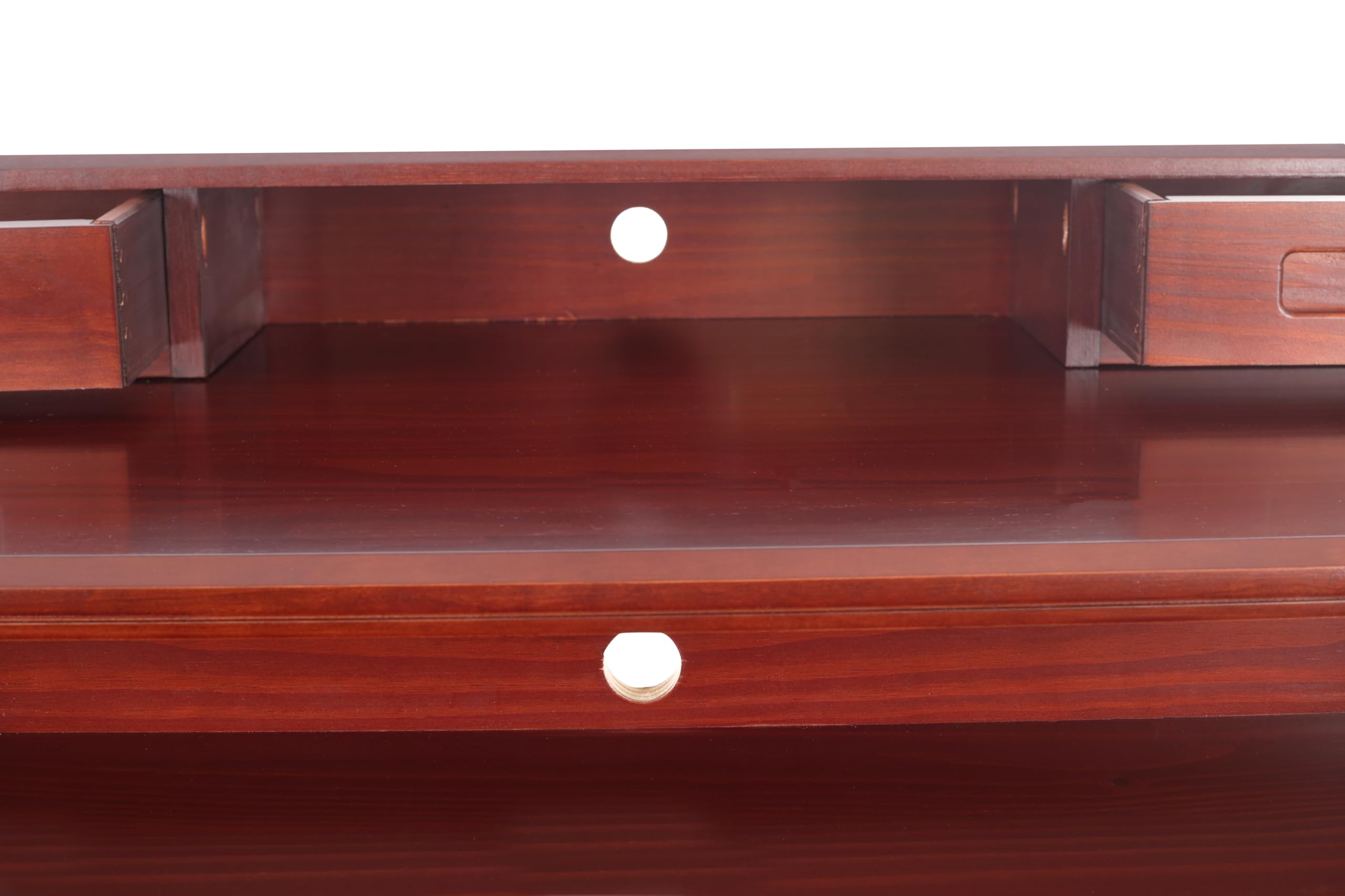 Discovery World Furniture Merlot Wood Desk with Hutch and Chair Set - Perfect for Home Office, Study Room & Workspace