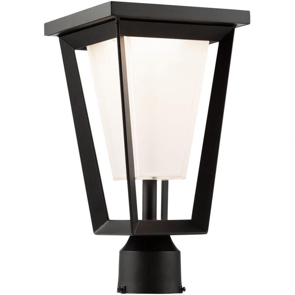Artcraft Lighting Waterbury 12W LED Outdoor Wall Lantern - Black Matte Finish, Dimmable, Weatherproof for Porch, Patio & Garden Lighting