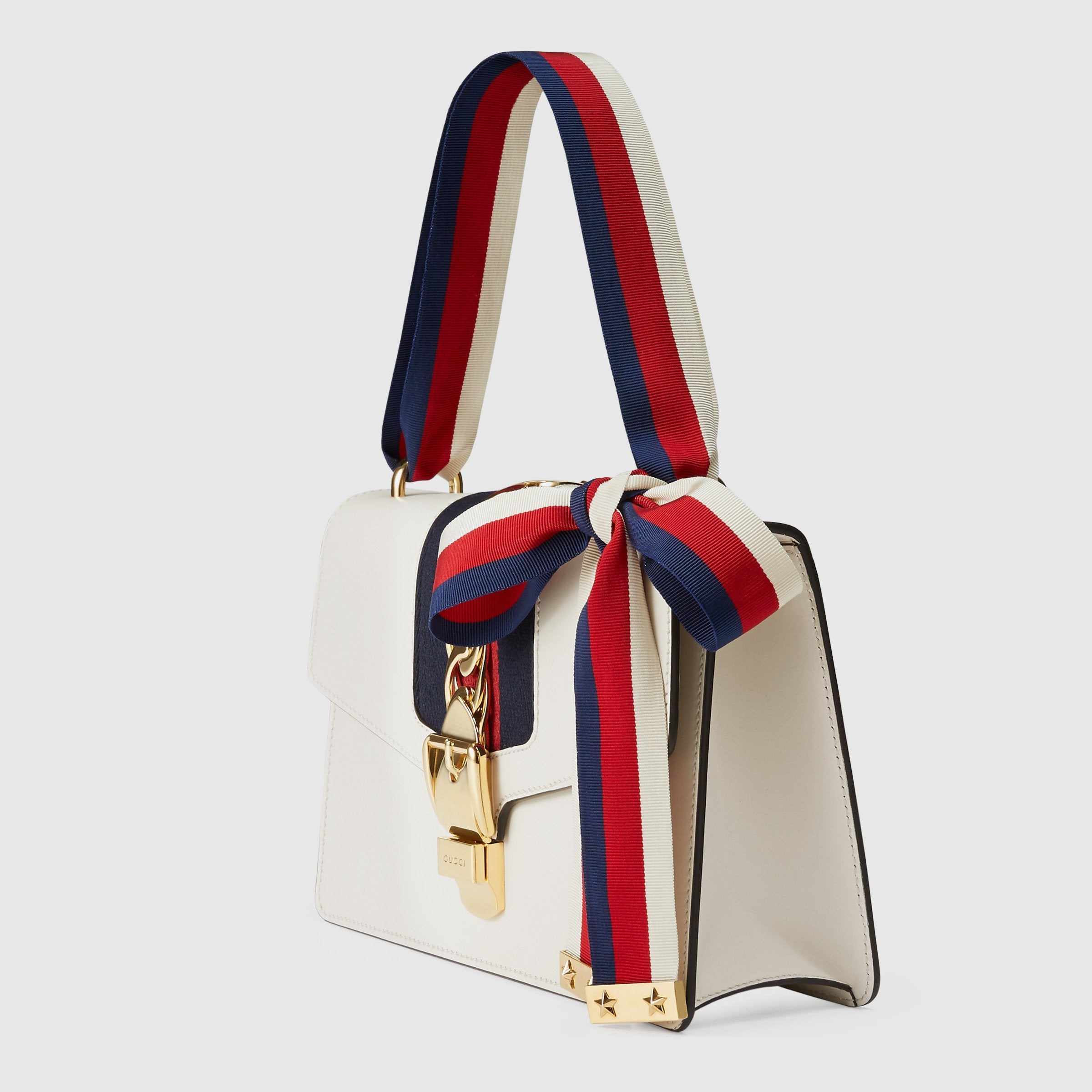 Gucci Sylvie Small Shoulder Bag in Off White | Luxury Leather Crossbody Purse for Women | Perfect for Date Night & Office Wear