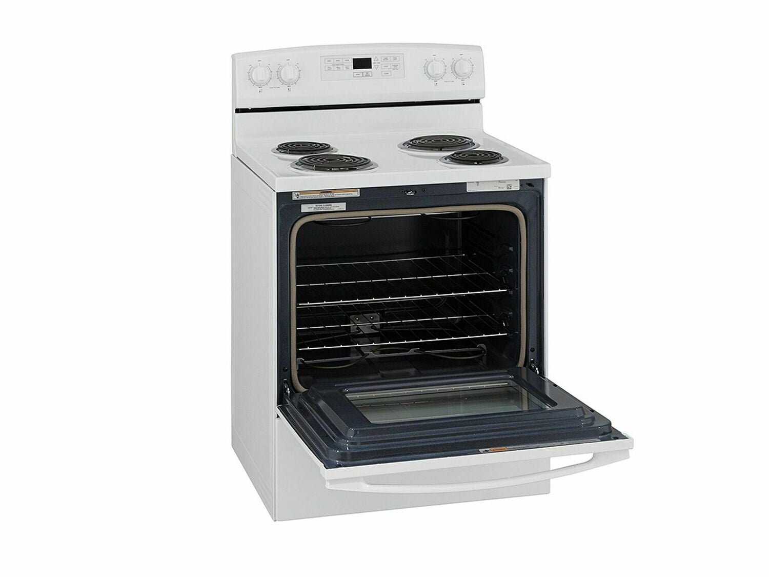 Amana ACR4503SFW 30 Inch White Electric Range with Self-Cleaning Option - Perfect for Modern Kitchens & Home Cooking