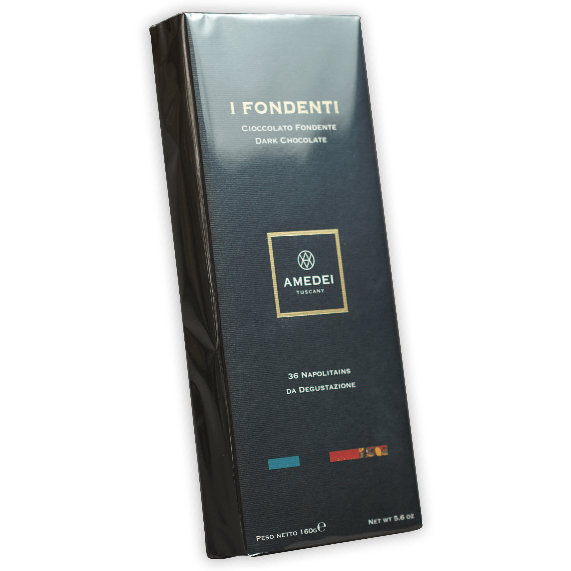Amedei Napolitains I Fondenti Dark Chocolate Assortment - 36 Pieces Gourmet Gift Box for Holidays, Parties & Special Occasions