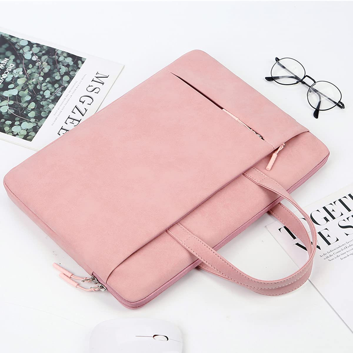 Slim Waterproof 13 Inch Laptop Case with Handle - 360° Protective Laptop Briefcase Bag for MacBook Pro 13.3, MacBook Air & Notebook Computers | Perfect for Business Travel, Commuting & Office Use