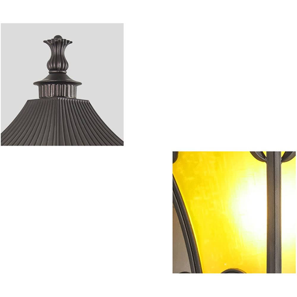 European Style Outdoor Post Light - Solar Powered Garden Lamp for Lawn, Landscape, Courtyard & Deck | Weatherproof Pillar Lighting for Pathways, Driveways & Promenades | Perfect for Backyard, Patio & Street Decor