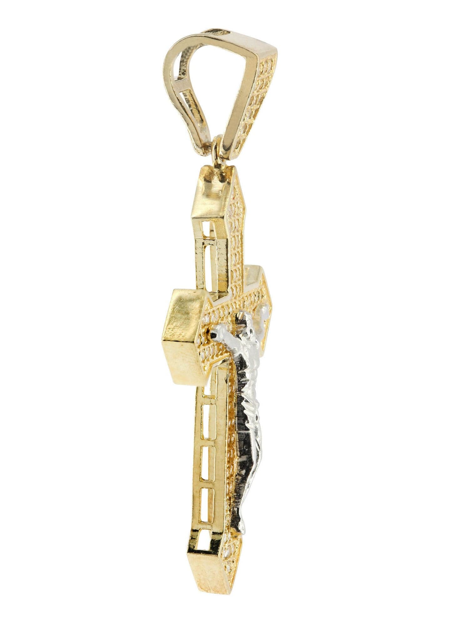 10K Gold Cross Pendant Necklace for Women & Men - 4.5 Grams Solid Gold Religious Jewelry - Perfect for Baptism, First Communion, Confirmation & Everyday Wear