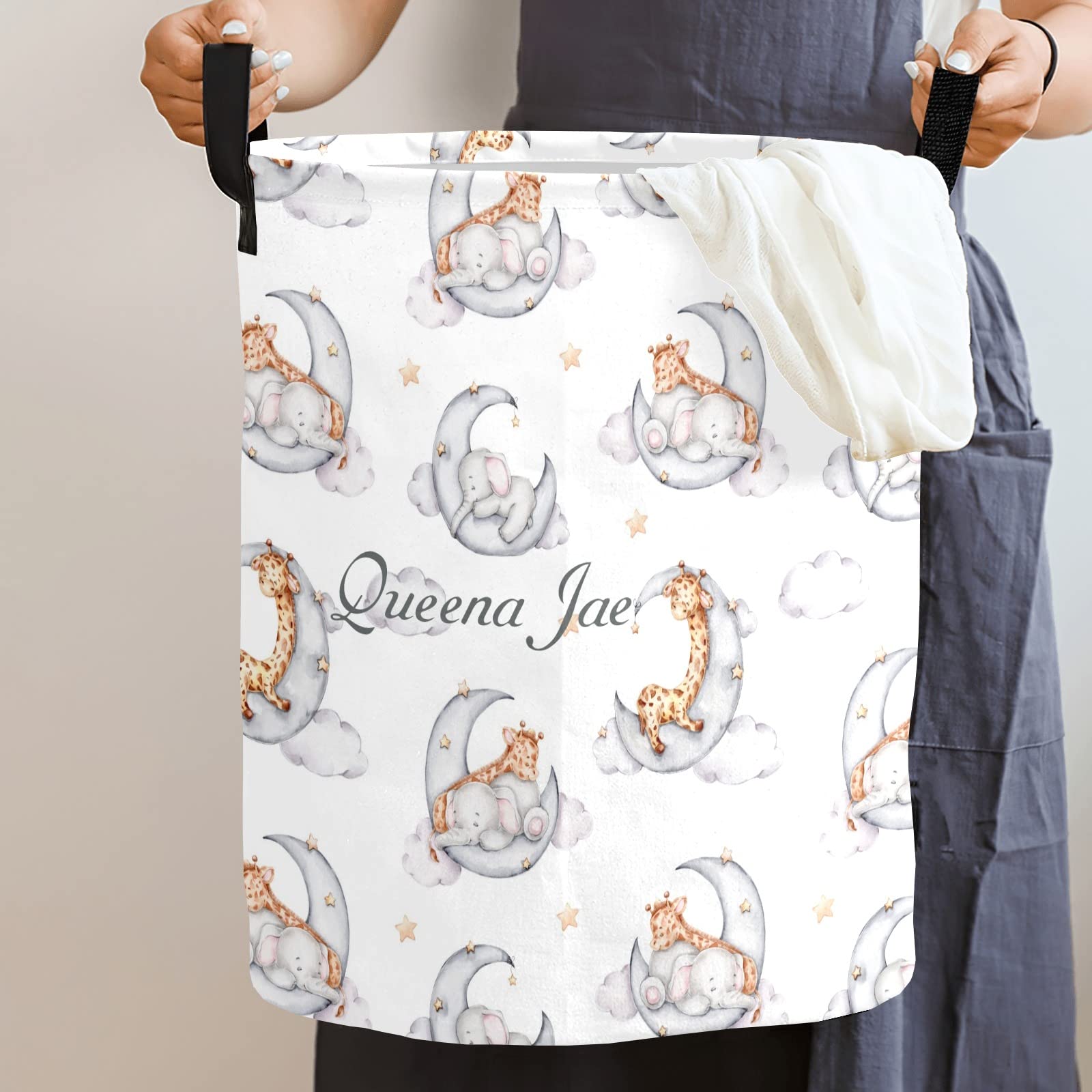 Waterproof Oxford Fabric Storage Bin - Laundry Hamper, Toy Organizer, Gift Basket for Bedroom, Nursery & Closet | Perfect for Baby Clothes, Stuffed Animals & Home Organization