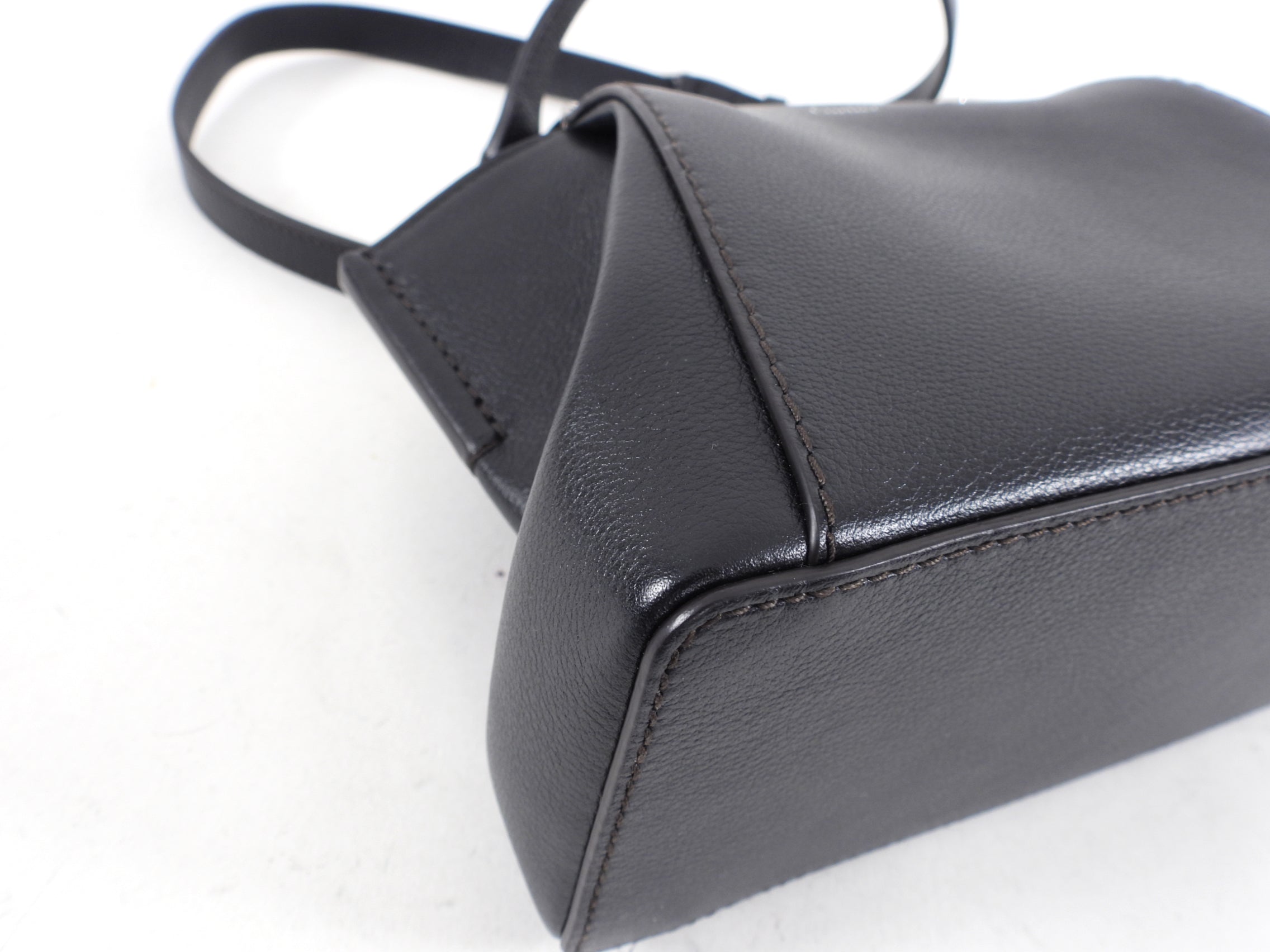 Cartier C de Cartier Mini Black Leather Crossbody Bag & Shoulder Bag - Elegant Evening Purse for Women, Perfect for Parties, Dates & Special Occasions