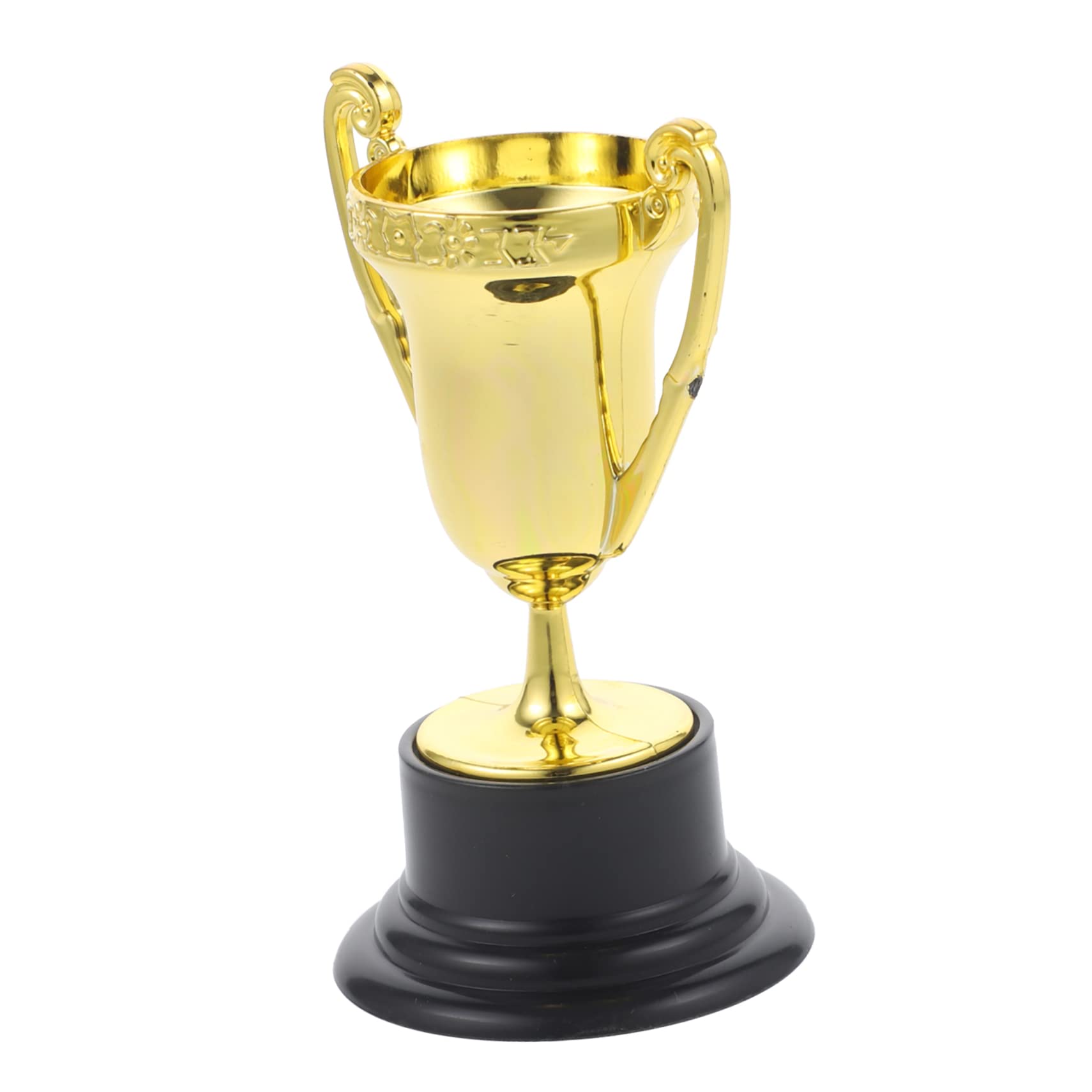 50 Pcs Mini Trophy Awards - Small Plastic Gold Baseball Trophies for Kids Party Favors, Classroom Rewards & Sports Events - Reusable Tiny Prizes for Achievements & Recognition