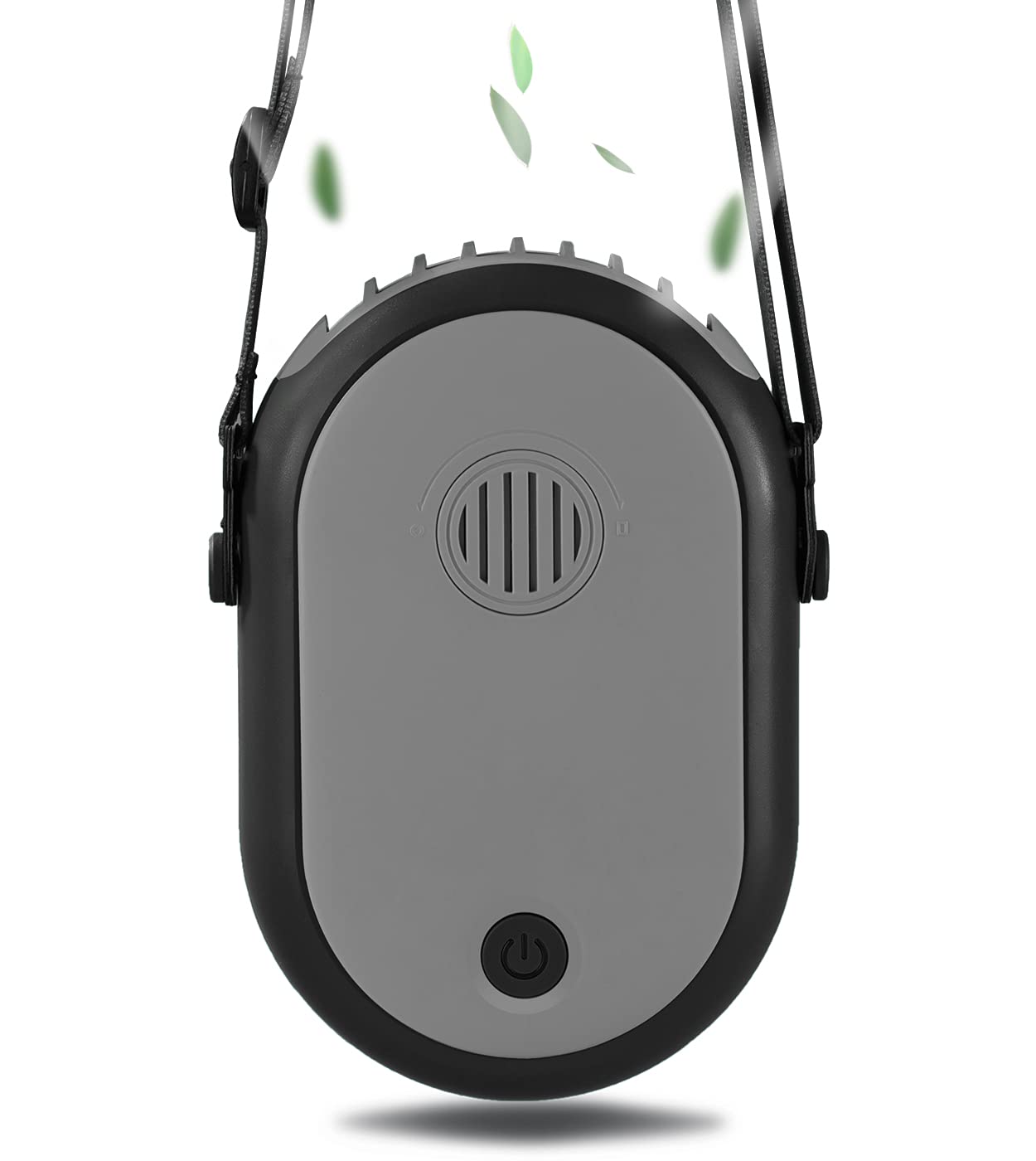 Portable Rechargeable Neck Fan - 3 Speed Adjustable USB Personal Cooling Fan for Women, Men, Kids - Lightweight Wearable Fan for Outdoor, Travel, Camping, Gym, Office & Summer Activities (Black)