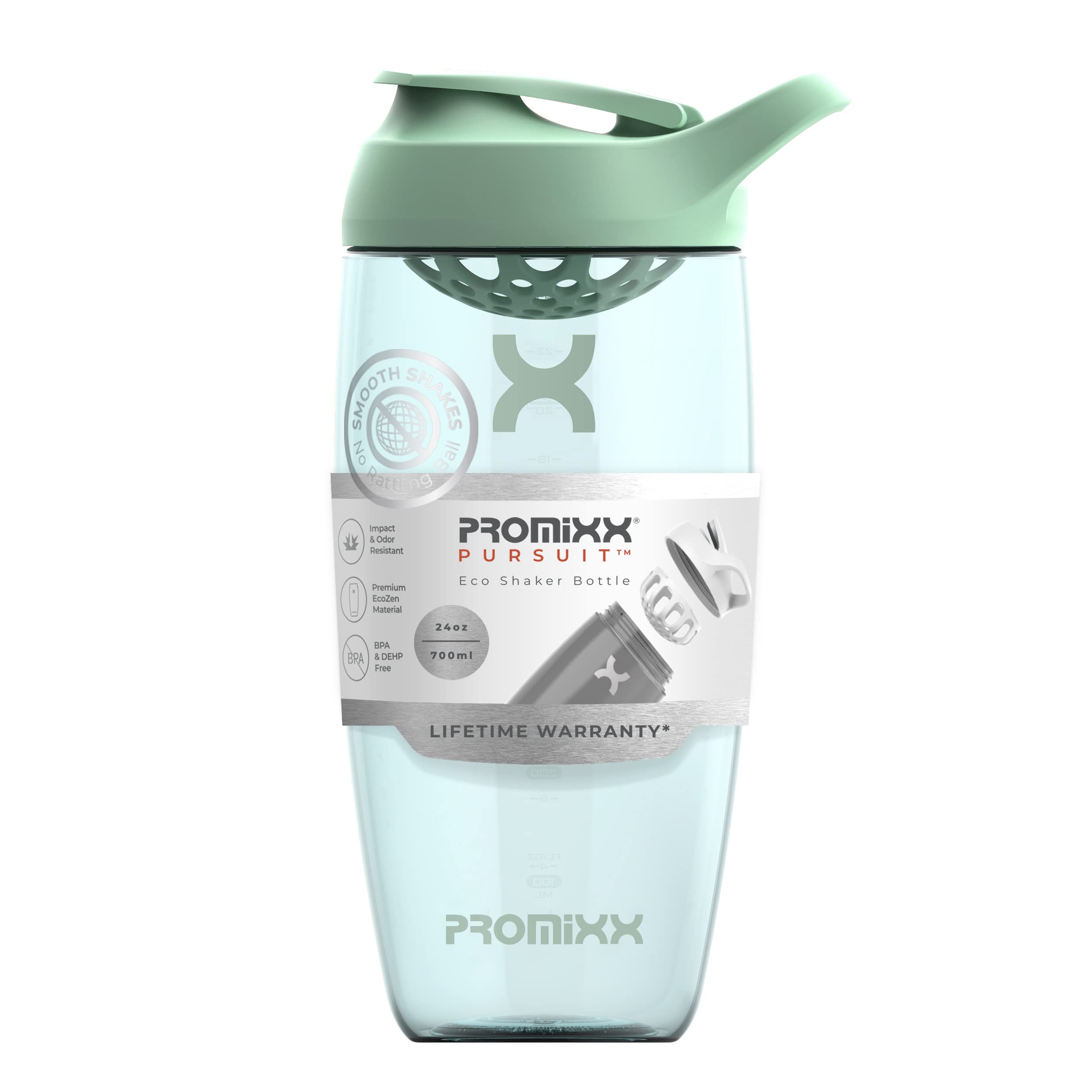 Promixx PURSUIT Protein Shaker Bottle - Premium Leak-Proof Sports Water Bottle for Protein Powder, Pre-Workout & Meal Replacement Shakes - BPA-Free, Easy to Clean Gym Shaker Cup - Perfect for Workouts, Travel & Fitness Enthusiasts