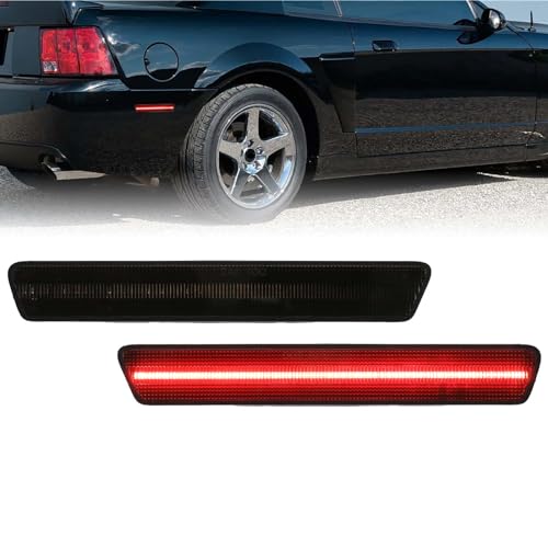99-04 Mustang Red LED Smoke Lens Side Markers