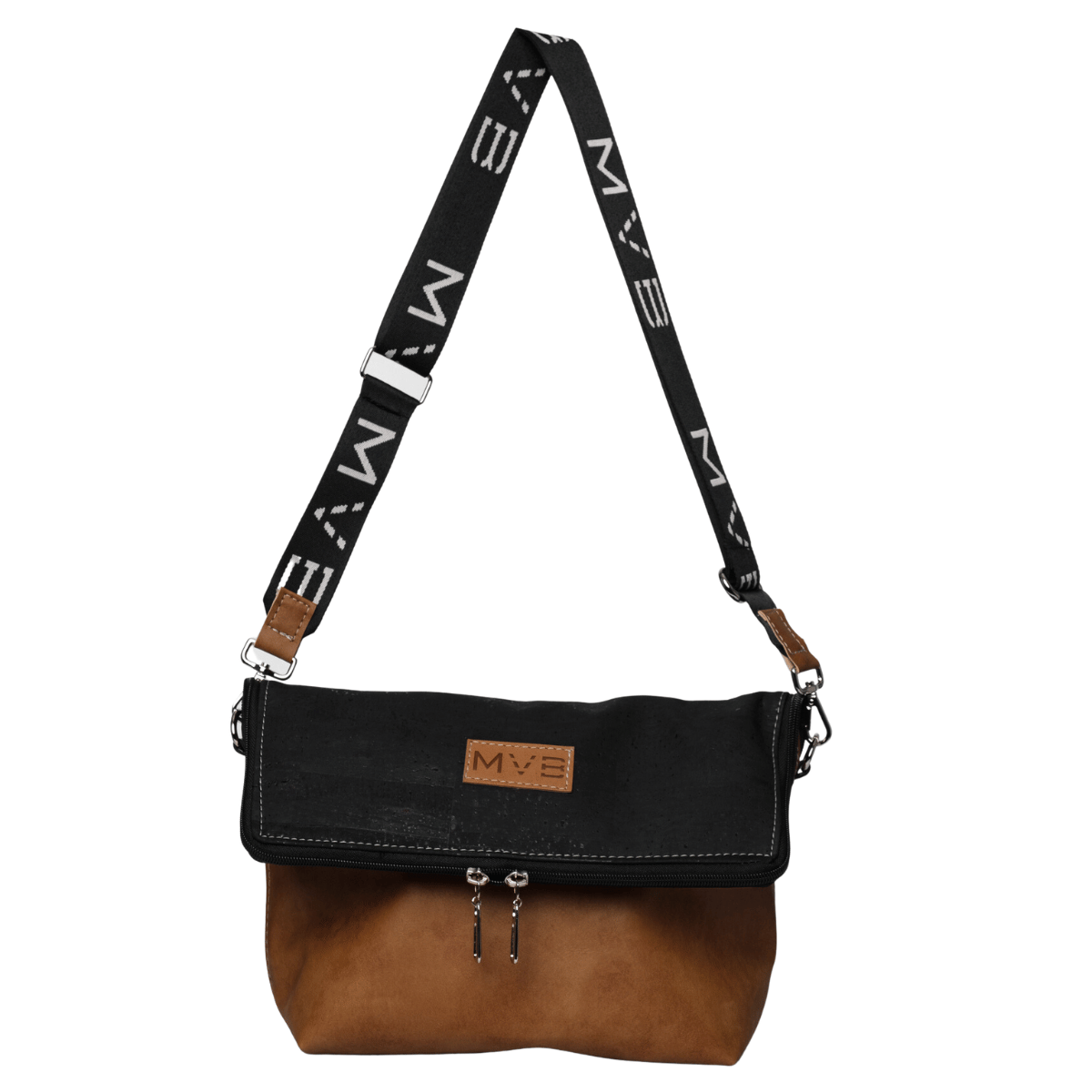 Vegan Cork Crossbody Bag for Women - Eco-Friendly & Stylish Black Handbag | Perfect for Casual Outings, Travel & Everyday Use