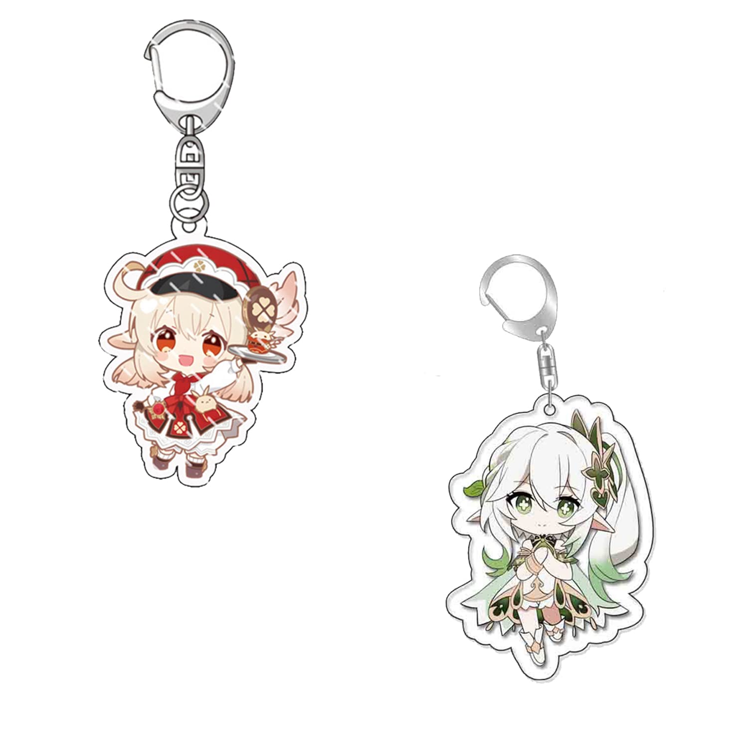 2 PCS Cute Cartoon Anime Acrylic Keychains - Perfect Gifts for Friends, Kids, and Anime Fans - Ideal for Backpacks, Luggage, and Key Rings