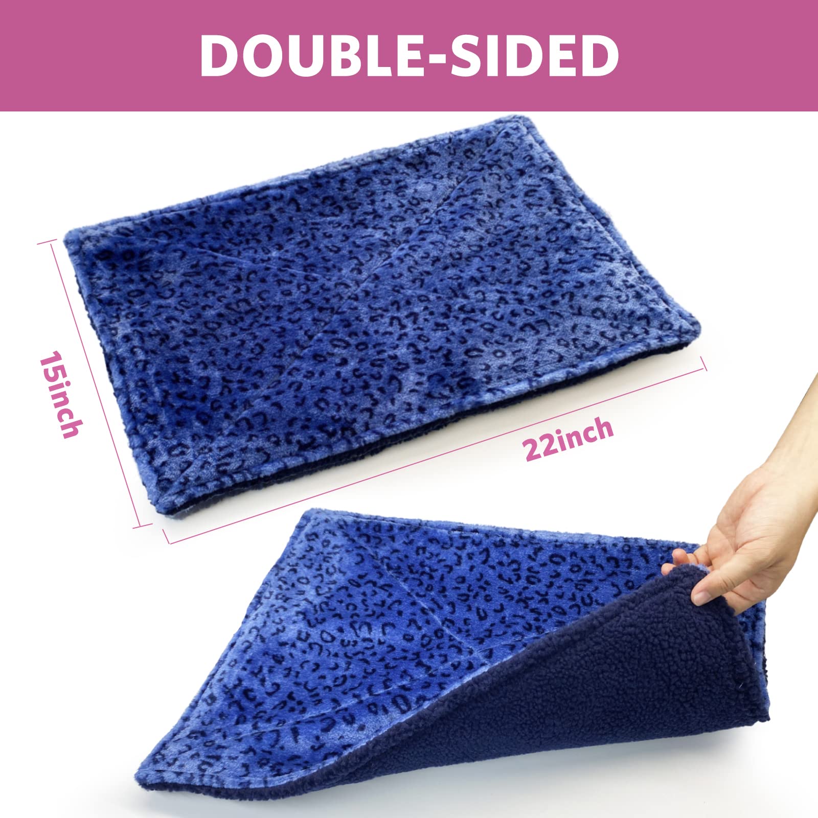 MARUNDA Self-Warming Cat Bed - Super Soft Dog Bed & Crate Blanket with Thermal Heating Pad | Cozy Pet Mat for Winter, Indoor Use & Cold Weather Comfort