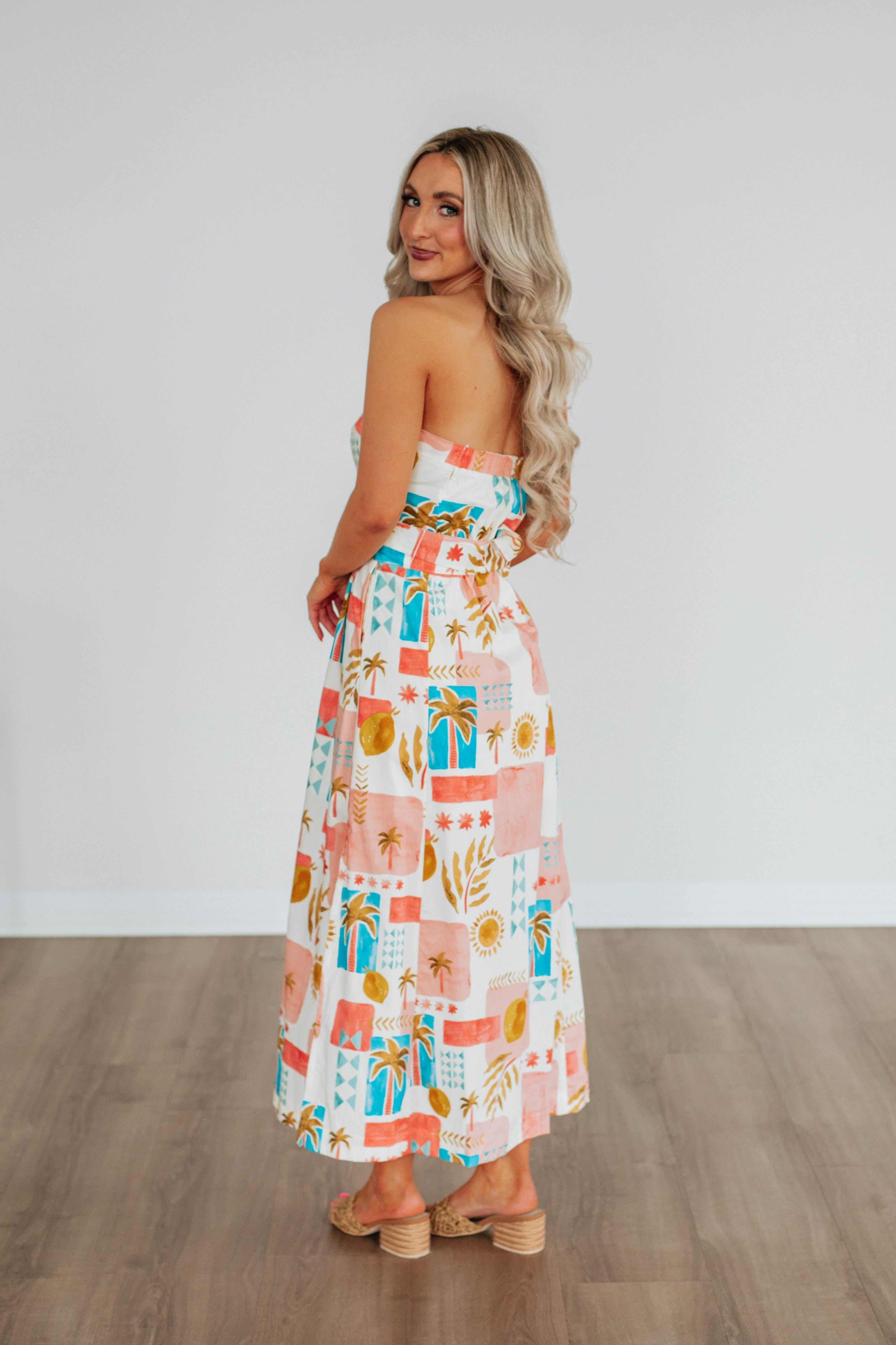 European Summer Dress - Flowy Boho Maxi Dress for Women - Beach Vacation, Garden Party & Casual Outings