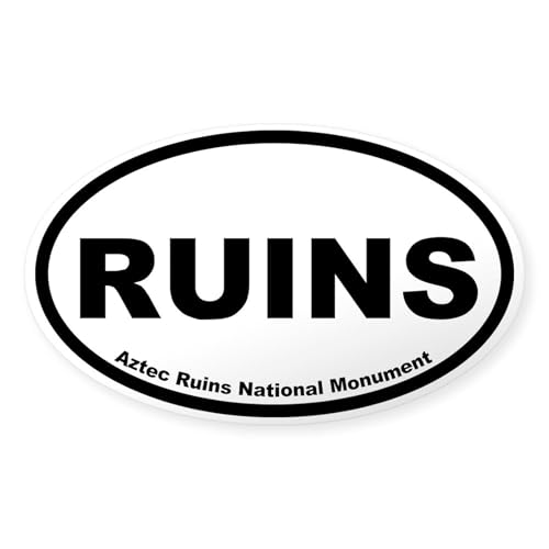 Clear - Aztec Ruins National Monument Oval Sticker