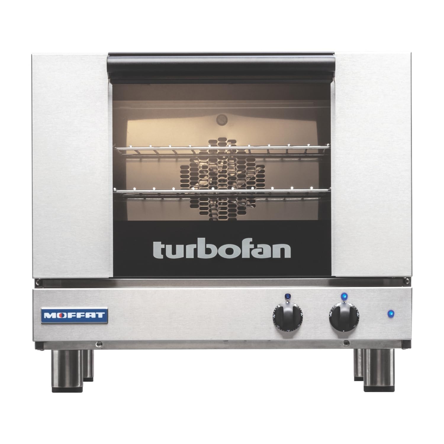 Moffat Turbofan Full Size Countertop Electric Convection Oven - Single Deck, Manual Control, 208V/50/60/1PH - Perfect for Bakeries, Restaurants & Commercial Kitchens
