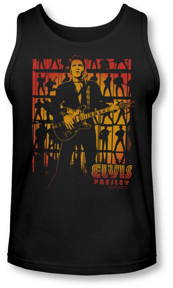 Elvis Comeback Spotlight Tank Top for Men - Vintage Rock & Roll Style Tee for Concerts, Parties, and Casual Wear