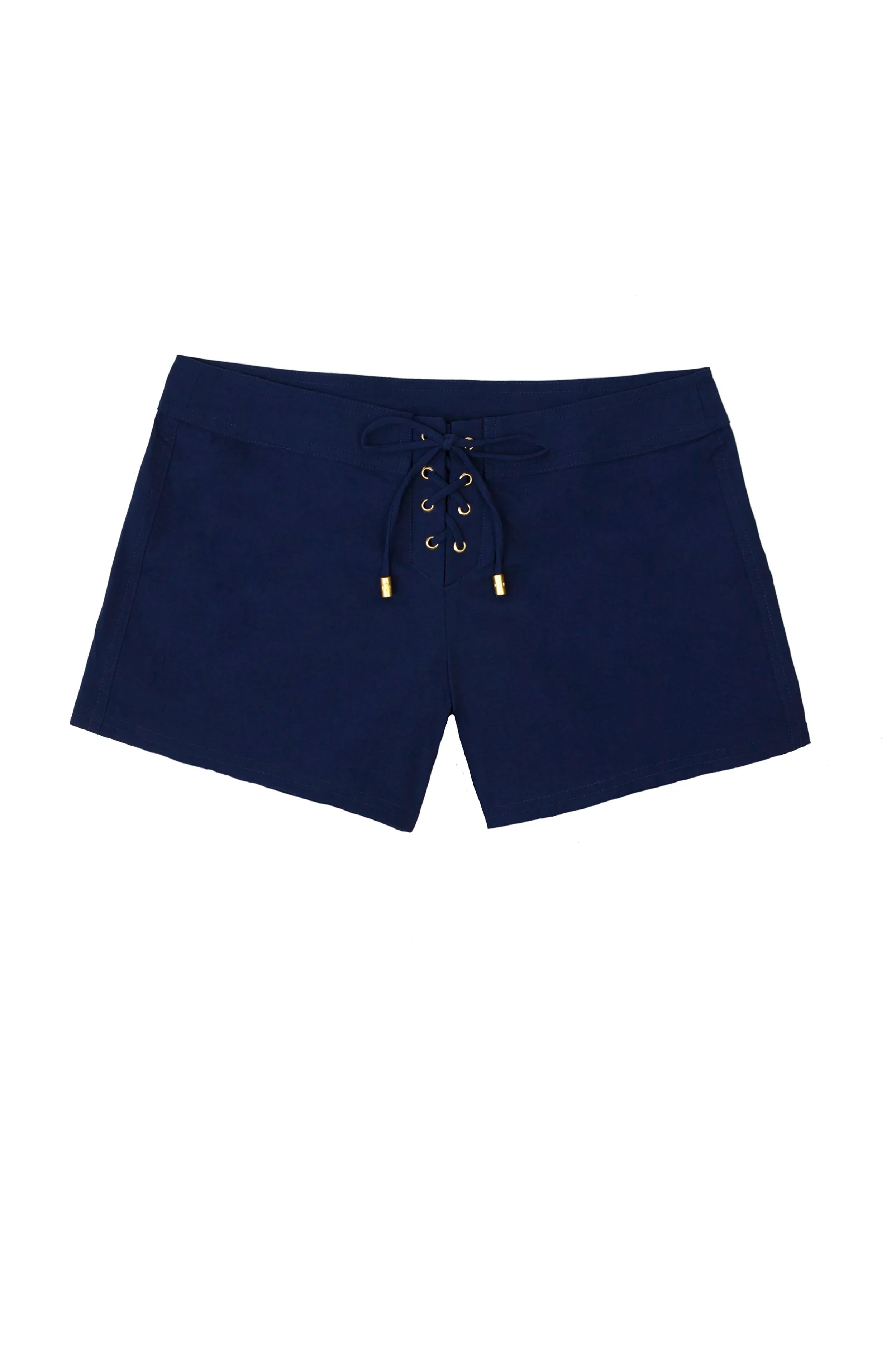 4 Pack Men's Lace Up Swim Trunks - Quick Dry Board Shorts for Swimming & Surfing | Navy Blue Beachwear for Summer Vacation & Water Sports