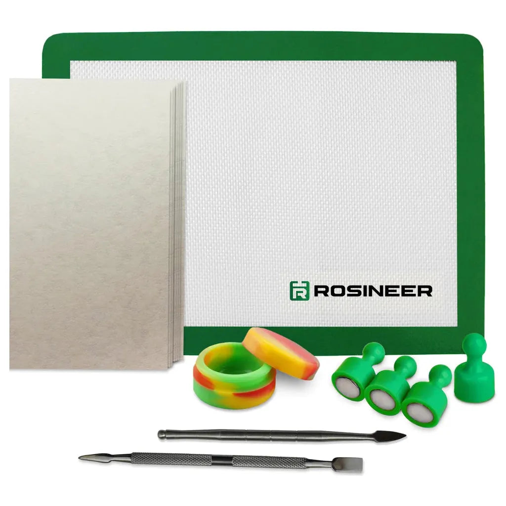 Rosineer Rosin Press Starter Kit - 6-Ton Heat Press Machine for DIY Rosin Extraction, Essential Oil & Concentrate Making - Perfect for Home Use, Small Business & Cannabis Enthusiasts