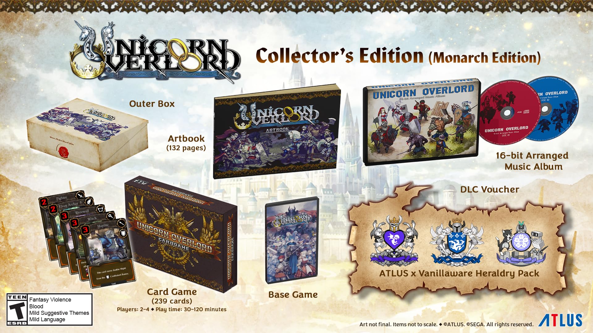 Unicorn Overlord Collector's Edition (Monarch Edition) for Nintendo Switch - Limited Edition JRPG Game with Exclusive Collectibles | Perfect for Anime Fans and RPG Gamers