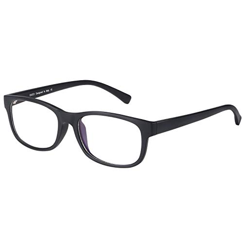 8016 Matte Black Frame Transparent Lens