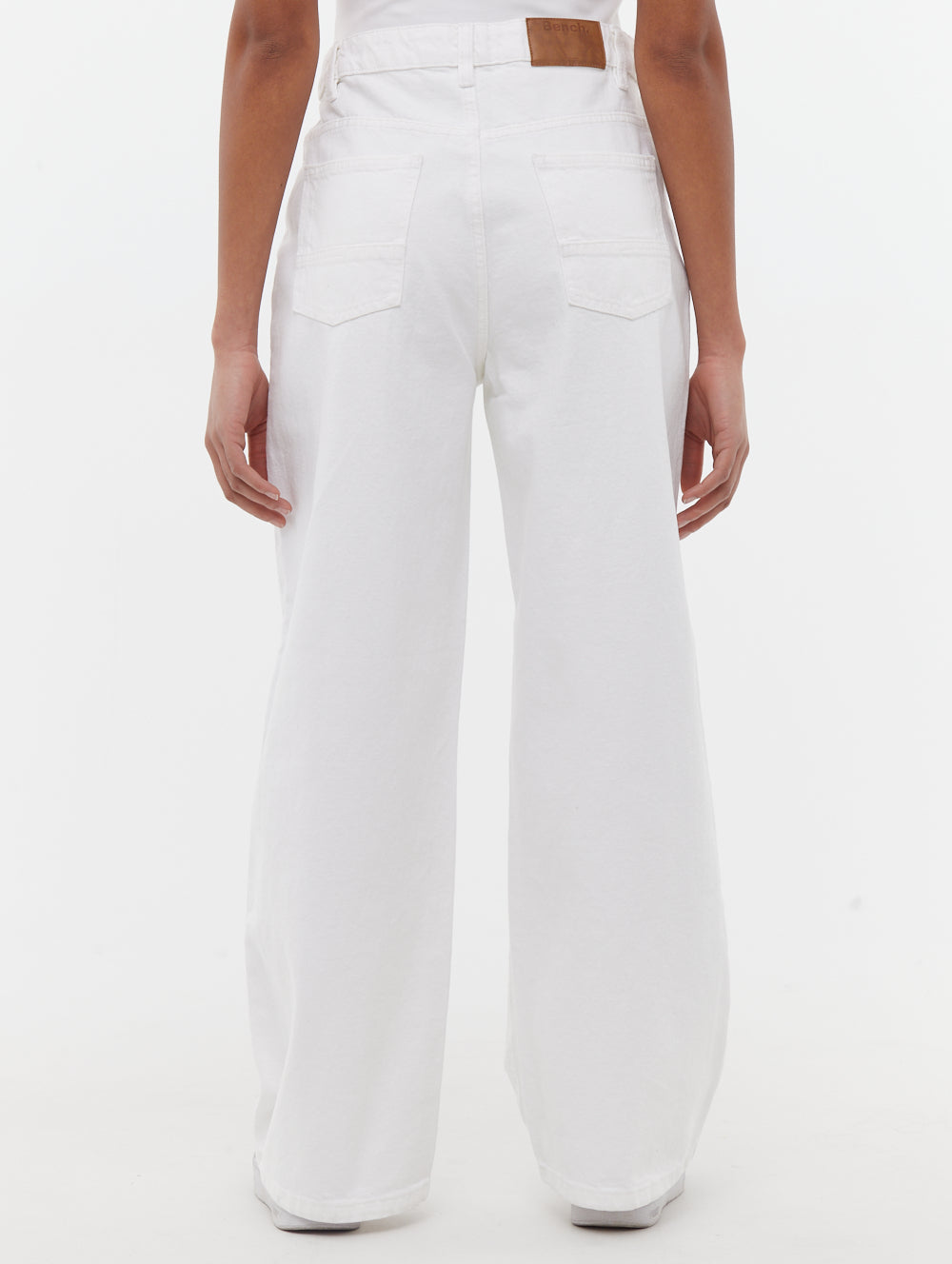 Maxina Women's High Waist Wide Leg Jeans - Stretchy Comfort Denim Pants for Casual & Office Wear