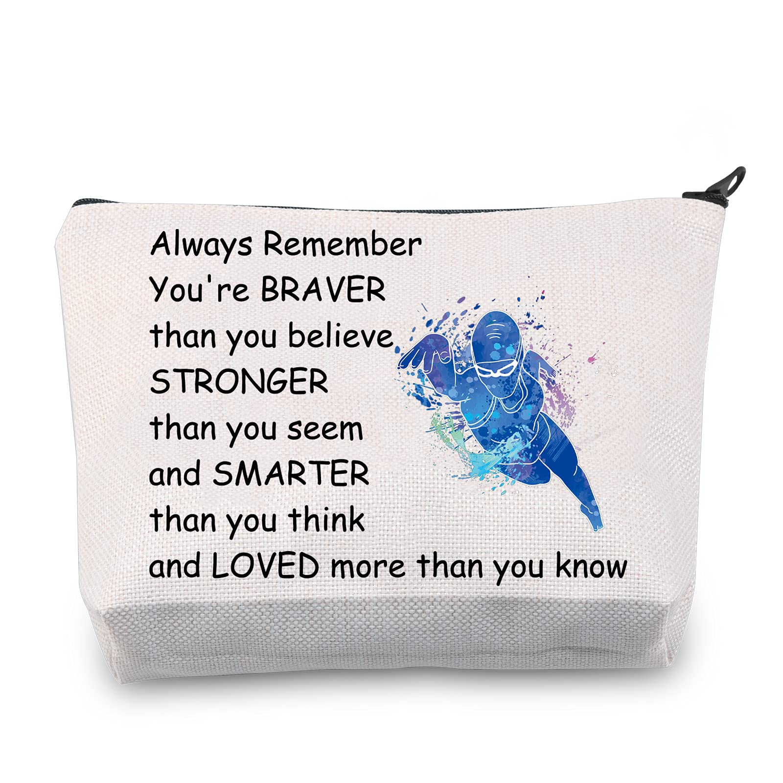CMNIM Swim Lover Gift - Waterproof Swimmer Cosmetic Bag for Women | Travel Toiletry Organizer Case | Perfect for Swimming Team Gifts, Pool Parties & Beach Vacations