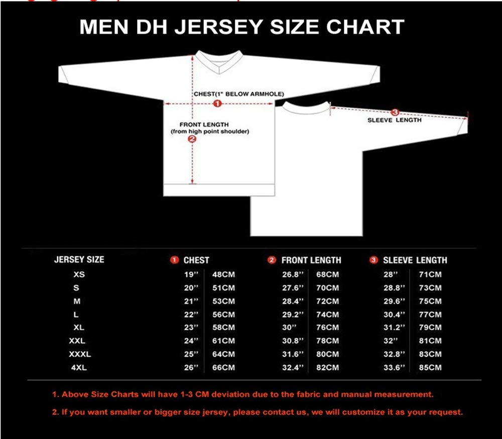 JPOJPO Men's MX Motocross Jersey - Dirt Bike Racing Shirt for Downhill & Off-Road Riding - Breathable & Durable Green Motocross Gear for Motorcycle Enthusiasts (Perfect for Motocross, Enduro & Trail Riding)