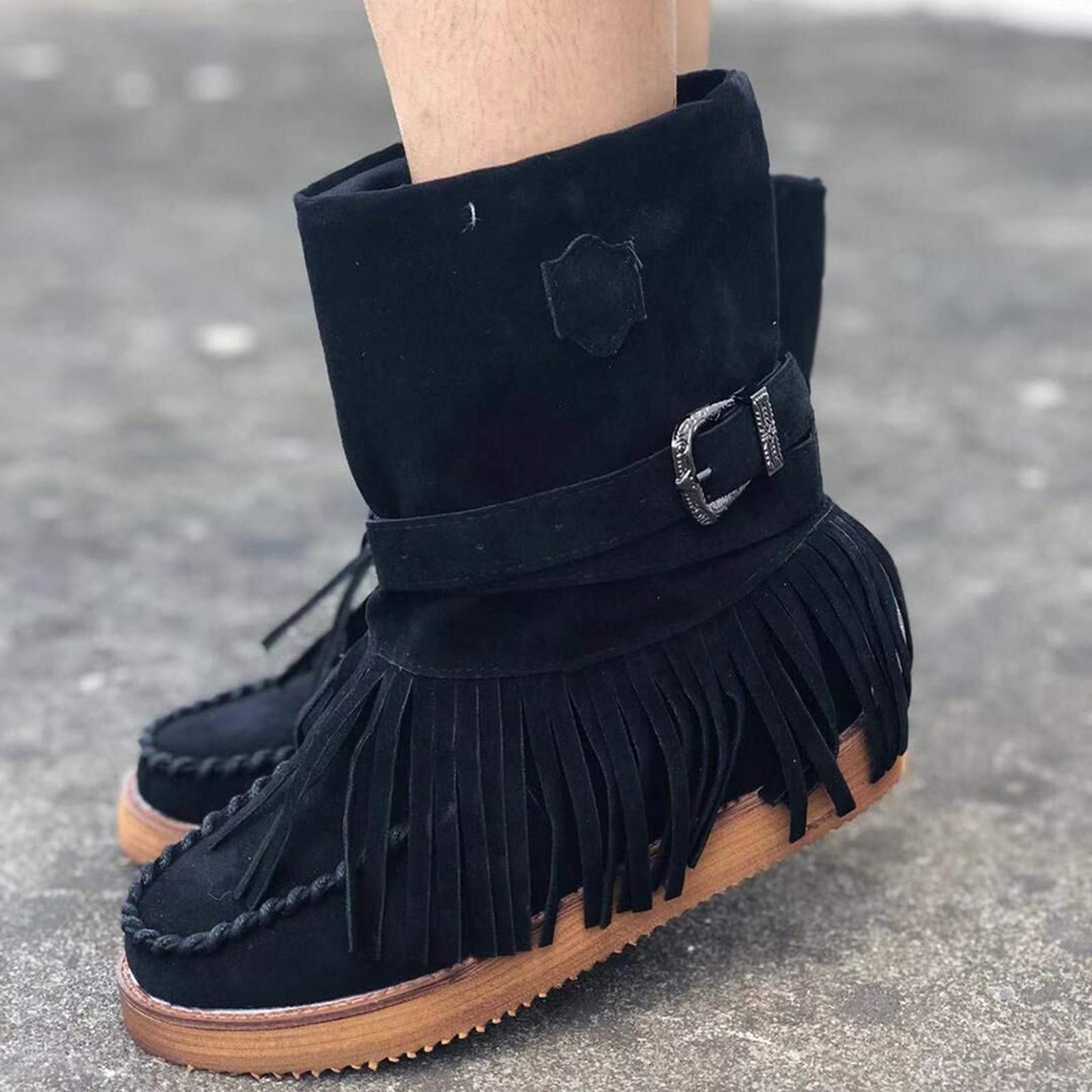 Women's Casual Summer Roman Open Toe Sandals - Buckle Strap Leather Flat Sandals for Walking - Retro Style Sandals for Beach, Vacation & Everyday Wear