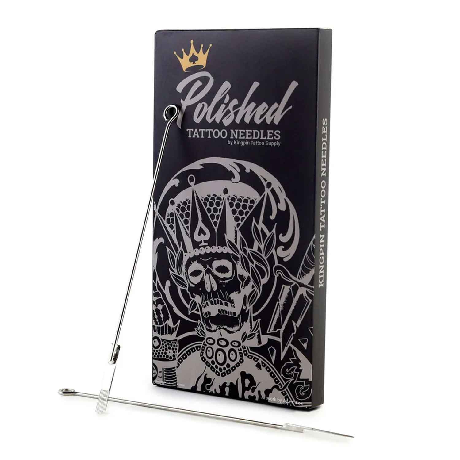 Kingpin Polished Taper Needle Magnum Shader - Professional Tattoo Machine Cartridge (Clearance Sale) - Perfect for Lining, Shading & Coloring Tattoos