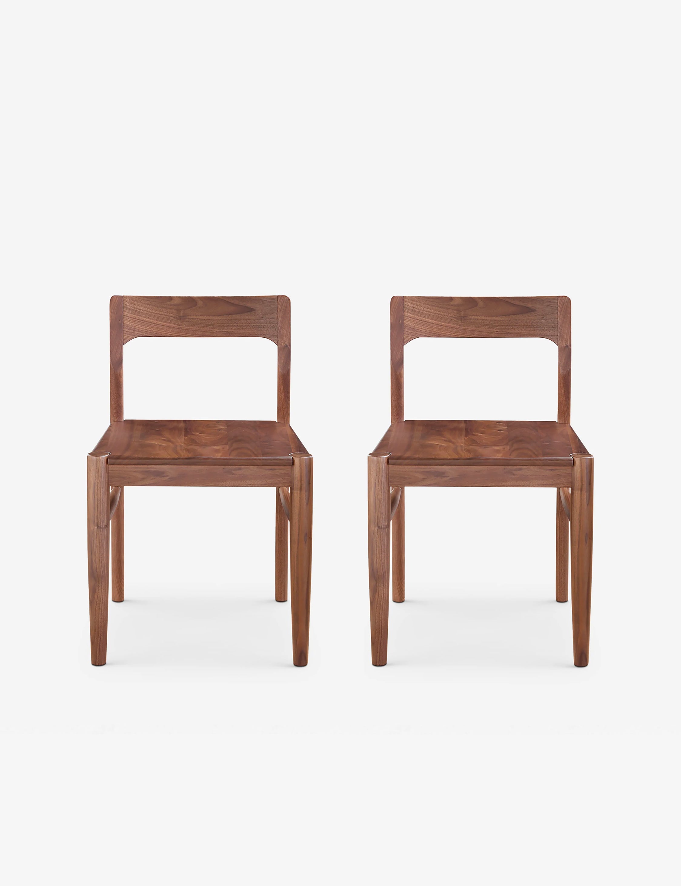 Drummond Dining Chairs Set of 2 - Modern Wooden Kitchen Chairs with Padded Seat - Perfect for Dining Room, Kitchen, Breakfast Nook & Small Spaces