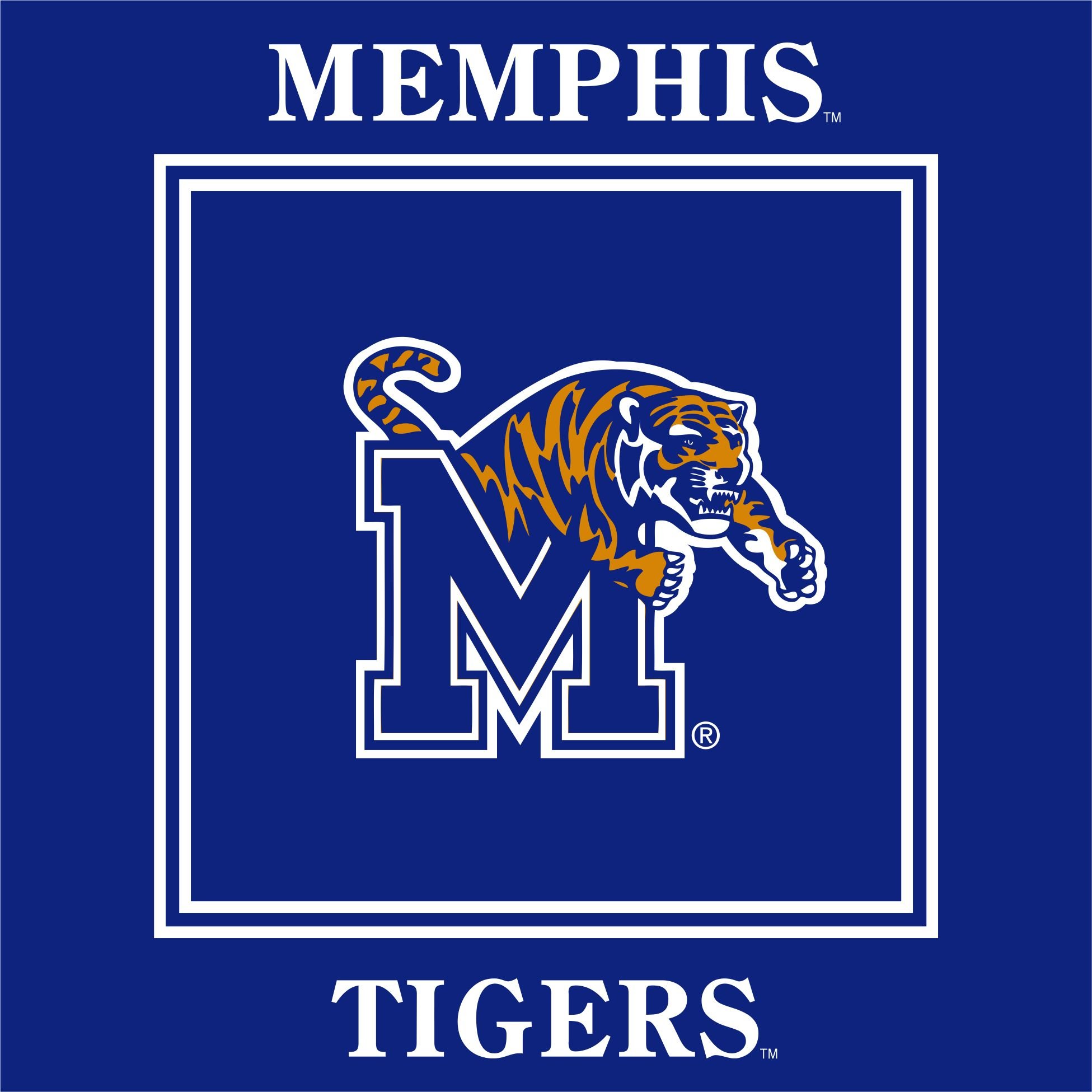 Westrick Memphis Tigers Party Supplies 48-Piece Officially Licensed University Set - 16 oz. Plastic Cups, 9
