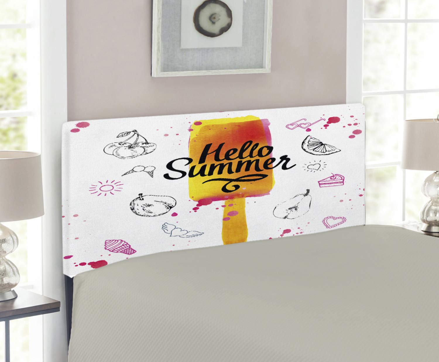 A Sweet Summer Dream with Ambesonne Ice Cream Themed Headboard