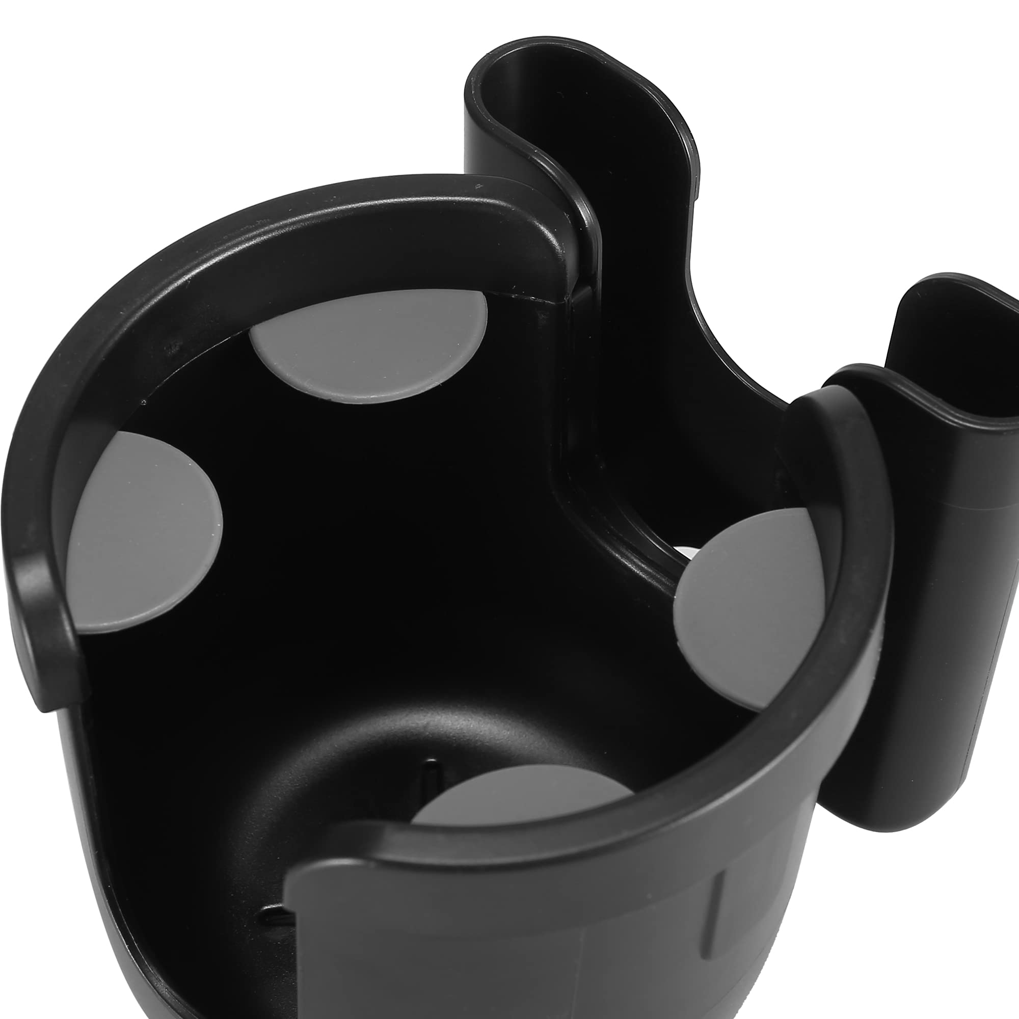X AUTOHAUX 2-in-1 Car Cup Holder Expander & Bottle Mount - Universal Multifunctional Cup Holder Adapter Organizer (Black) - Perfect for Road Trips, Commuting and Travel Accessories