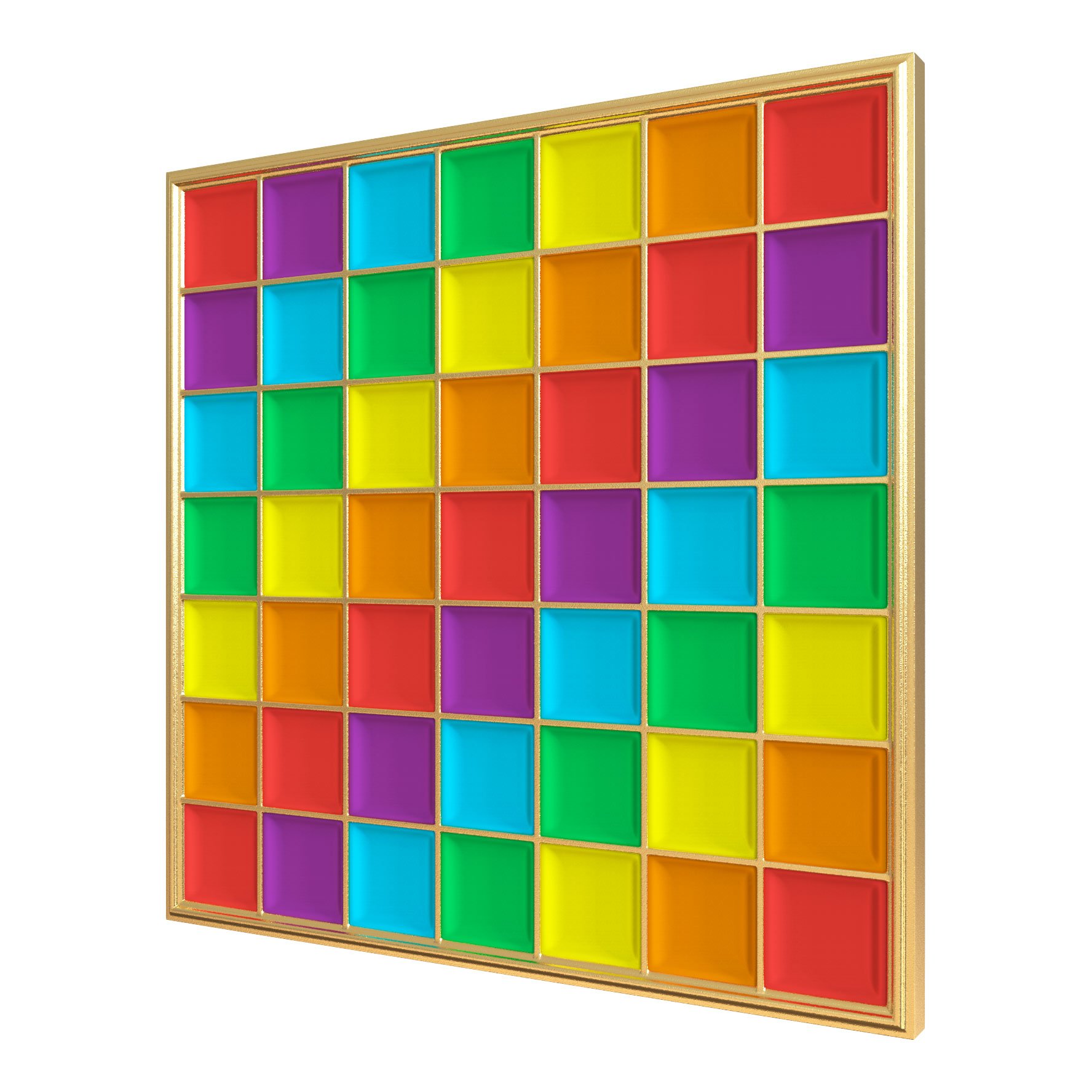 Premium Pride Lapel Pins - Real Sic Enamel Grid Pins for Outfits & Accessories