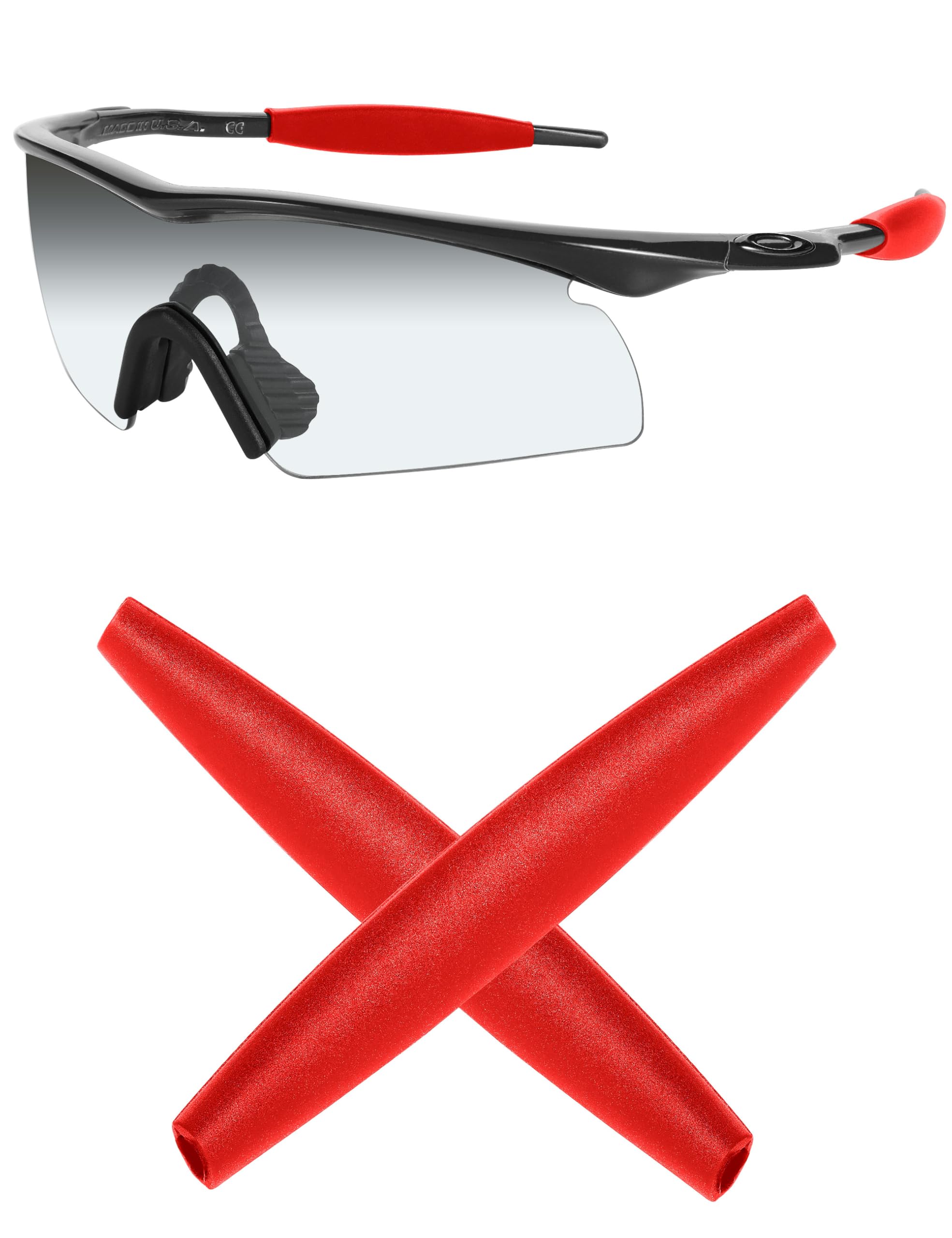 Oakley M Frame Replacement Earsocks for Heater/Hybrid/Strike/Sweep Sunglasses - Compatible with Oakley M Frame Series - Perfect for Sports, Running, Cycling & Outdoor Activities