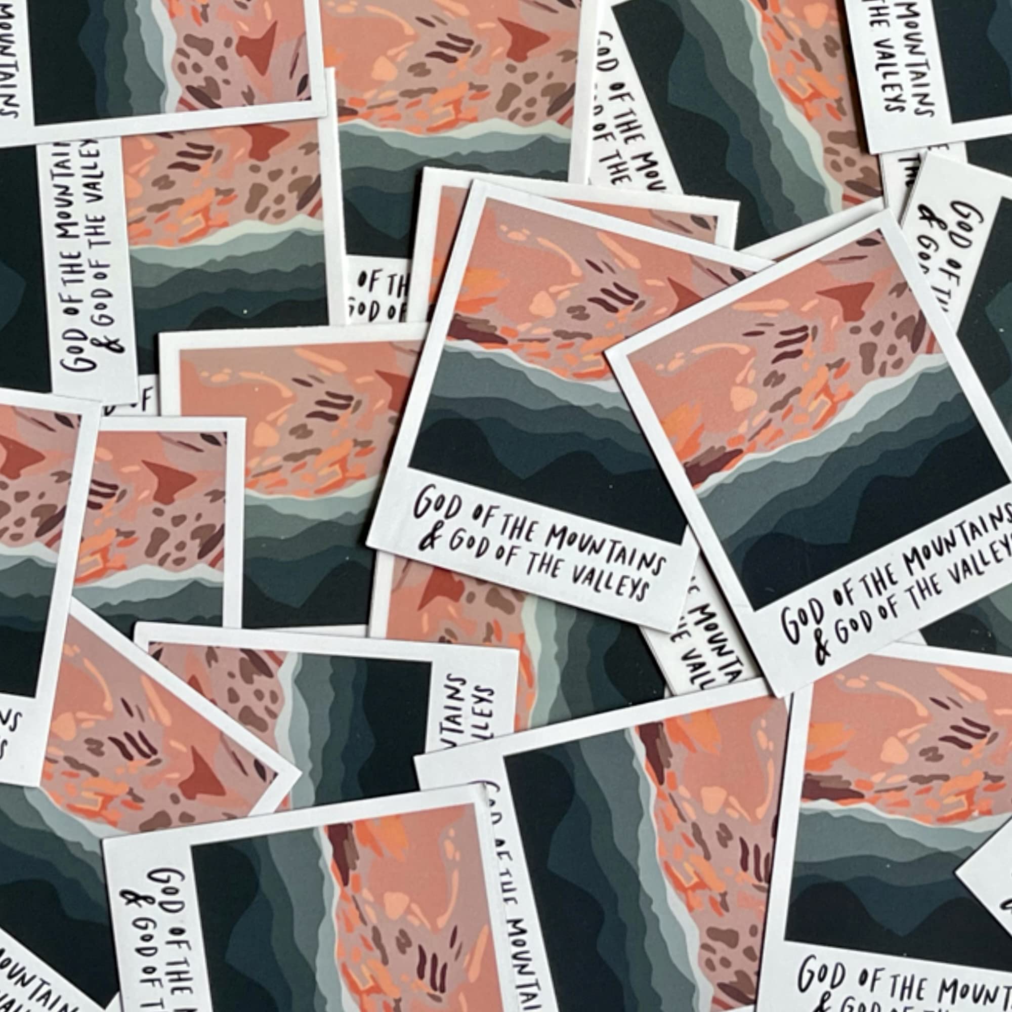 Christian Stickers - God of the Hills & Valleys Vinyl Decals | Waterproof Bible Journal, Scripture Stickers for Hydro Flask, Laptop, Car | Faith, Jesus, God Inspired | Perfect for Church, Bible Study & Daily Devotion