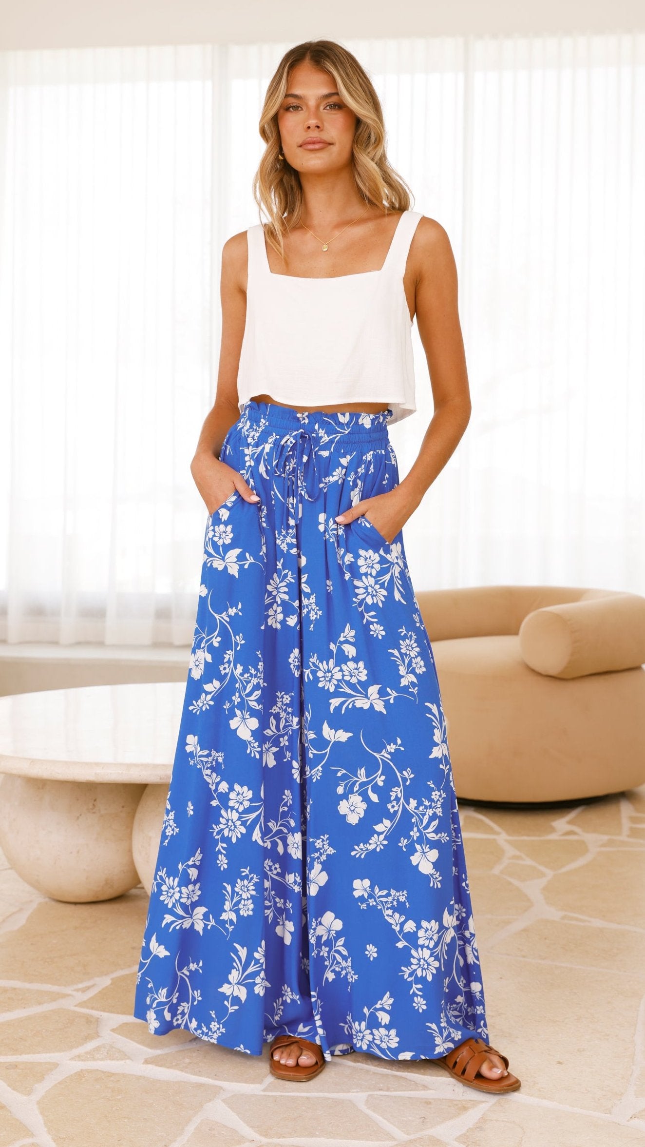 Avery Wide Leg Pants for Women - Caro Collection | High Waisted Flowy Trousers | Comfortable Office & Casual Wear | Perfect for Work, Travel & Everyday Outfits