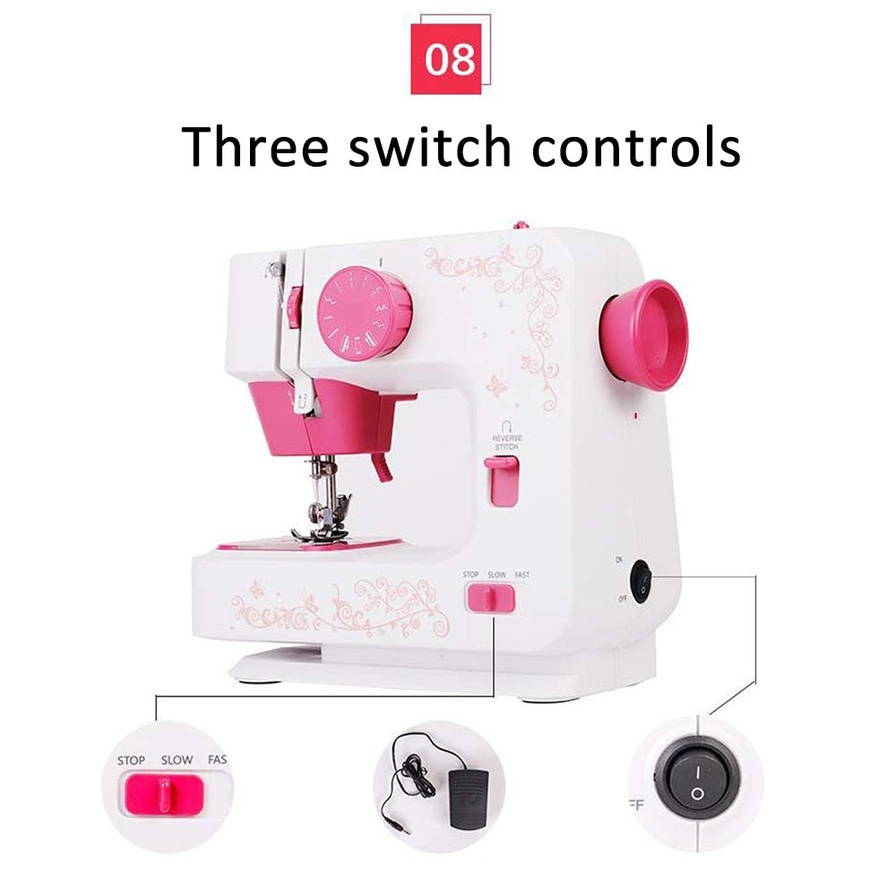 LadyQ 2020 Electric Mini Handheld Sewing Machine - Portable Stitch Tool for Quick Clothing Repairs, DIY Crafts & Home Use | Perfect for Emergency Fixes, Travel & Small Projects