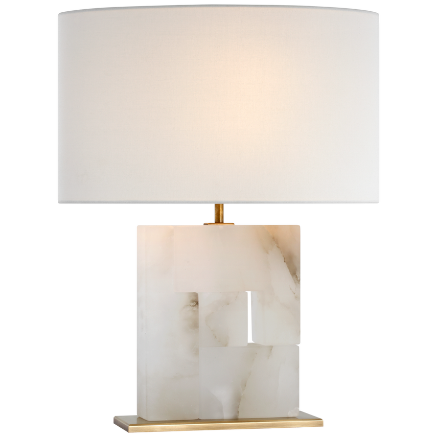 Modern Ashlar Medium Table Lamp - Sleek Design for Bedroom, Living Room & Office - Energy Efficient LED Lighting for Home Decor