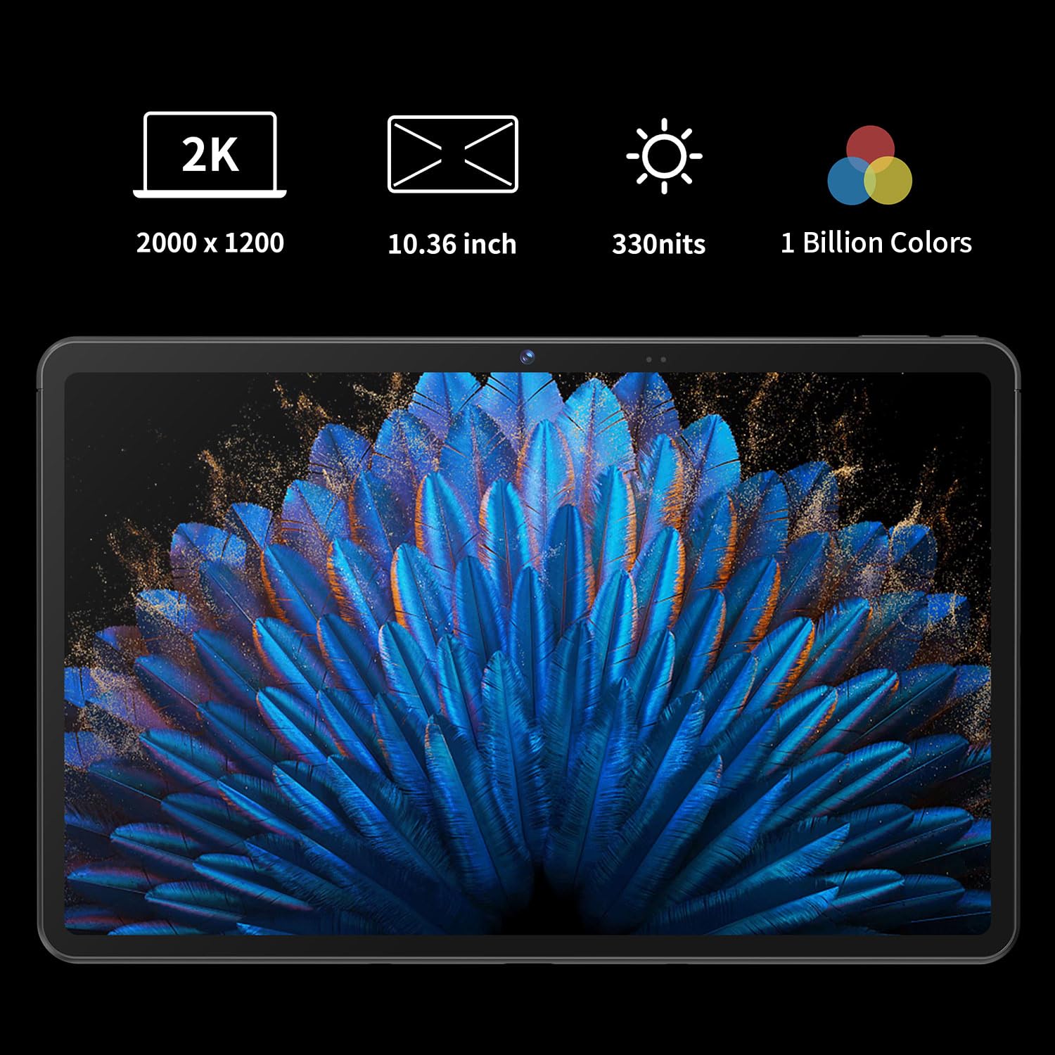 LincPlus 10.4 Inch Android Tablet - 2K HD Display, MediaTek Helio G99 Processor, 6GB RAM + 128GB ROM (Expandable), 7000mAh Battery, WiFi GPS - Perfect for Work, Study, and Entertainment (T3-6G Model)