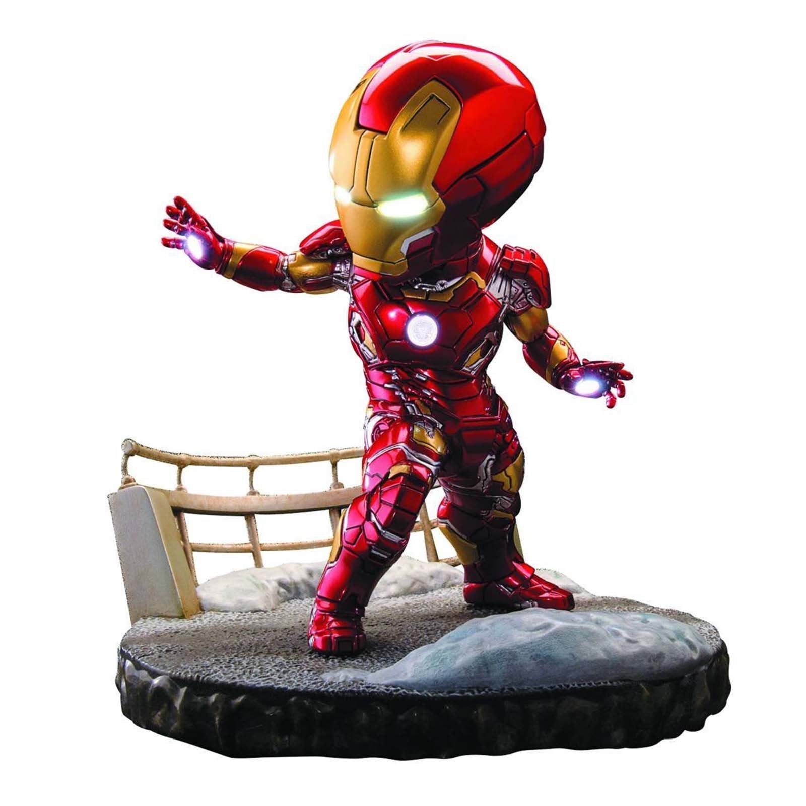 Beast Kingdom Egg Attack Iron Man Mark 43 Age of Ultron Collectible Statue - Marvel Avengers Movie Display for Home & Office Decoration