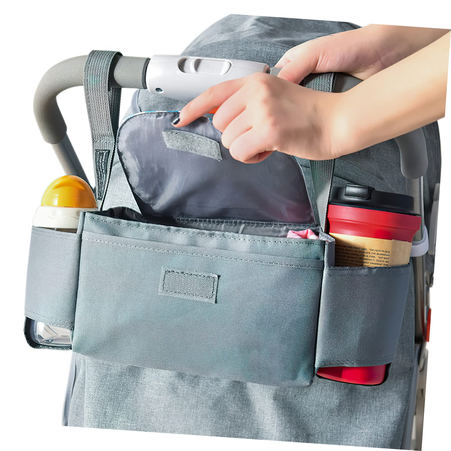 VICASKY 3-Piece Diaper Organizer Bag Set - Portable Baby Diaper Caddy with Handles, Fabric Storage Basket for Baby Essentials - Perfect for Travel, Nursery & On-the-Go Parents