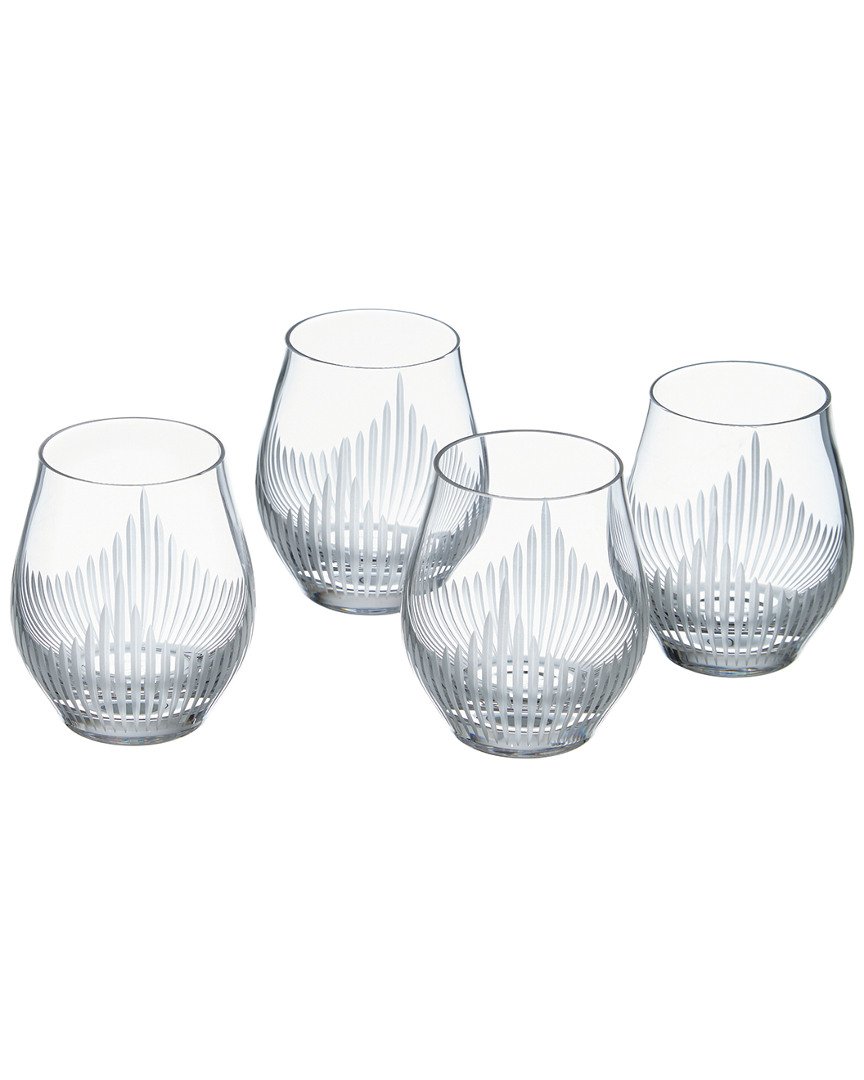 Lalique 100 Points Shot Glasses Set of 4 - Premium Crystal Liquor Glasses for Whiskey, Vodka & Tequila - Perfect for Home Bars, Parties & Gifts