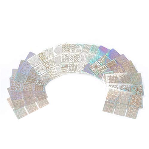 Airlove Nail Vinyls Stencils Set - 50PCS Cute Nail Art Decals for Easy DIY Manicure | Perfect for Home Salon, Parties & Gift Giving