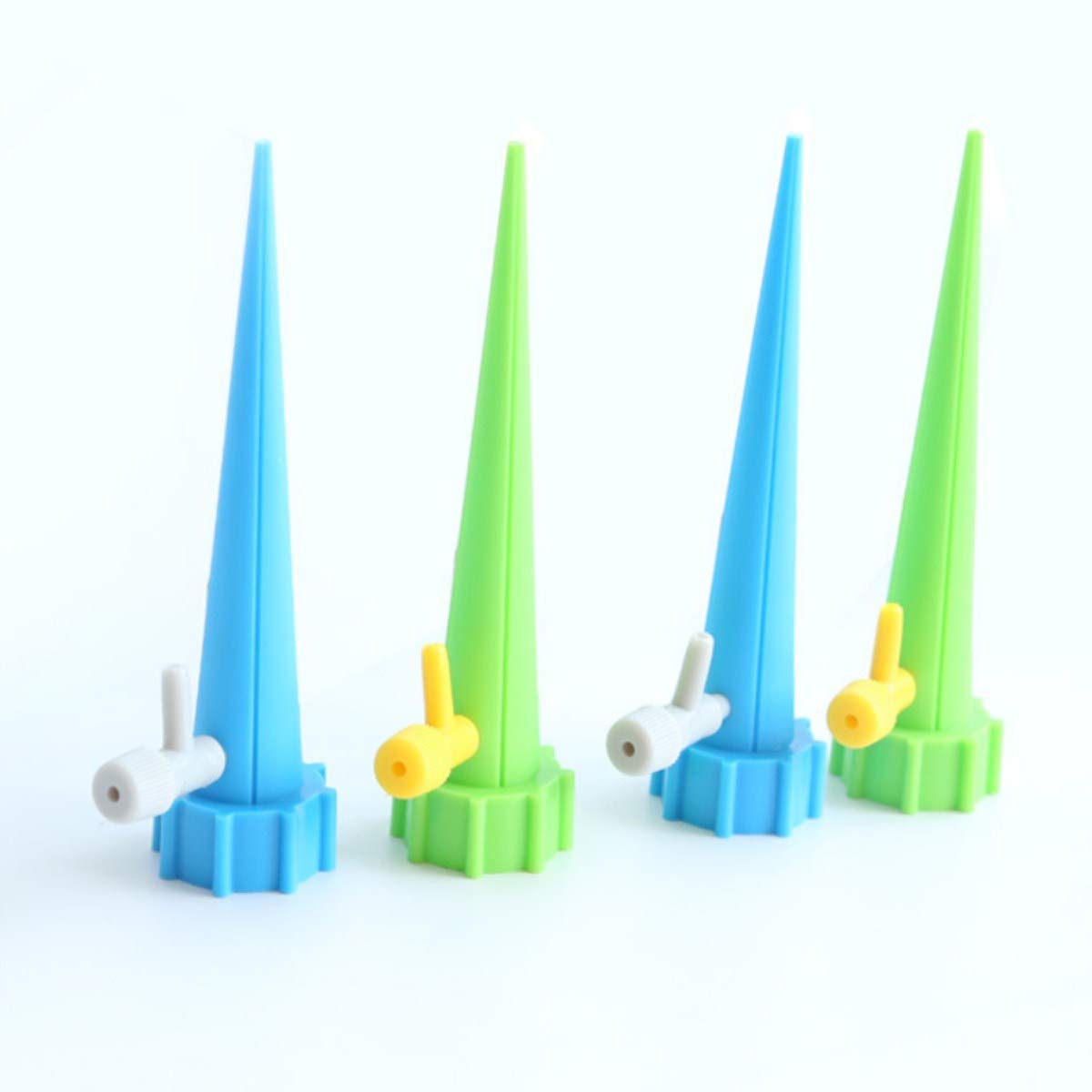 12 Pack Self Watering Spikes - Automatic Drip Irrigation System with Adjustable Flow Control Valve for Indoor/Outdoor Plants, Flowers, Vegetables - Perfect for Vacation Care & Garden Watering